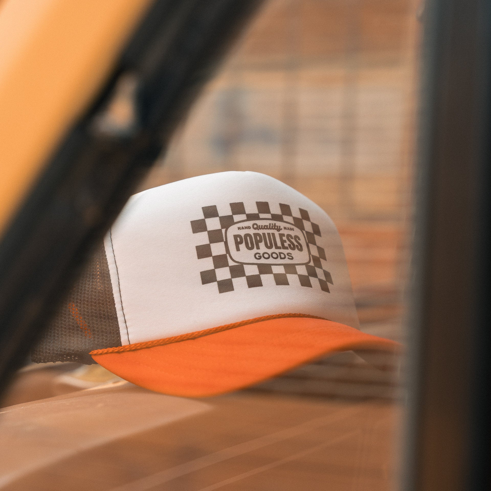 Checker Trucker - Red/White