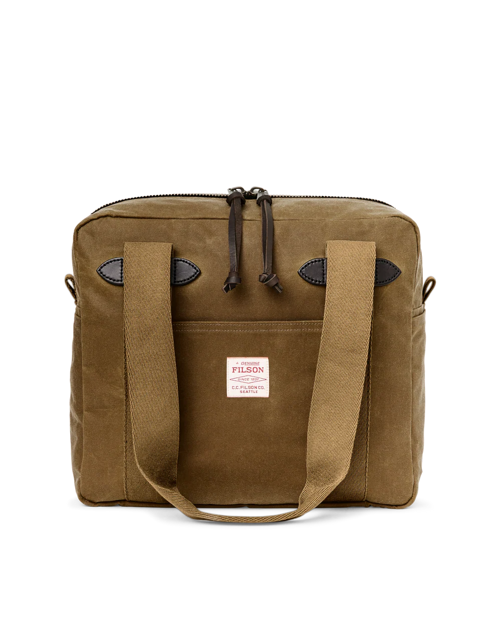 Filson - Tin Cloth Zipper Tote Bag - Dark Tan