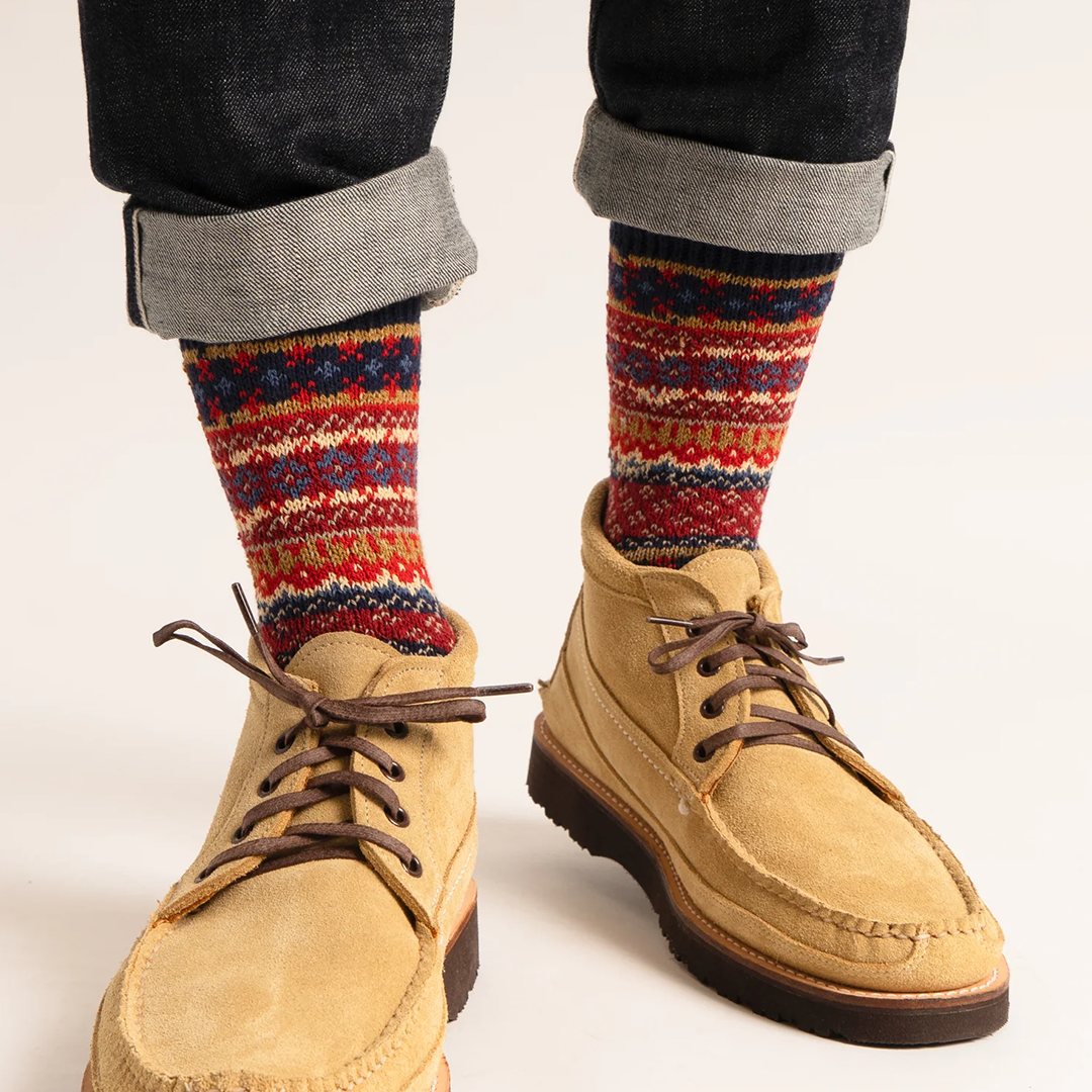 American Trench - Cotton Fair Isle - Dark Navy