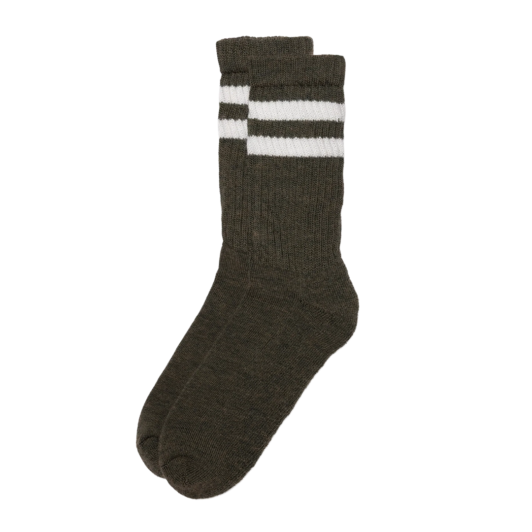 American Trench - Merino Double Stripe - Olive