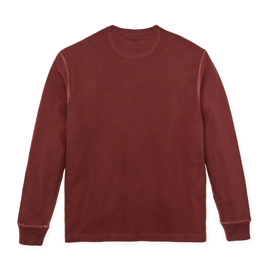Filson - Waffle Knit Thermal Crewneck - Fired Brick