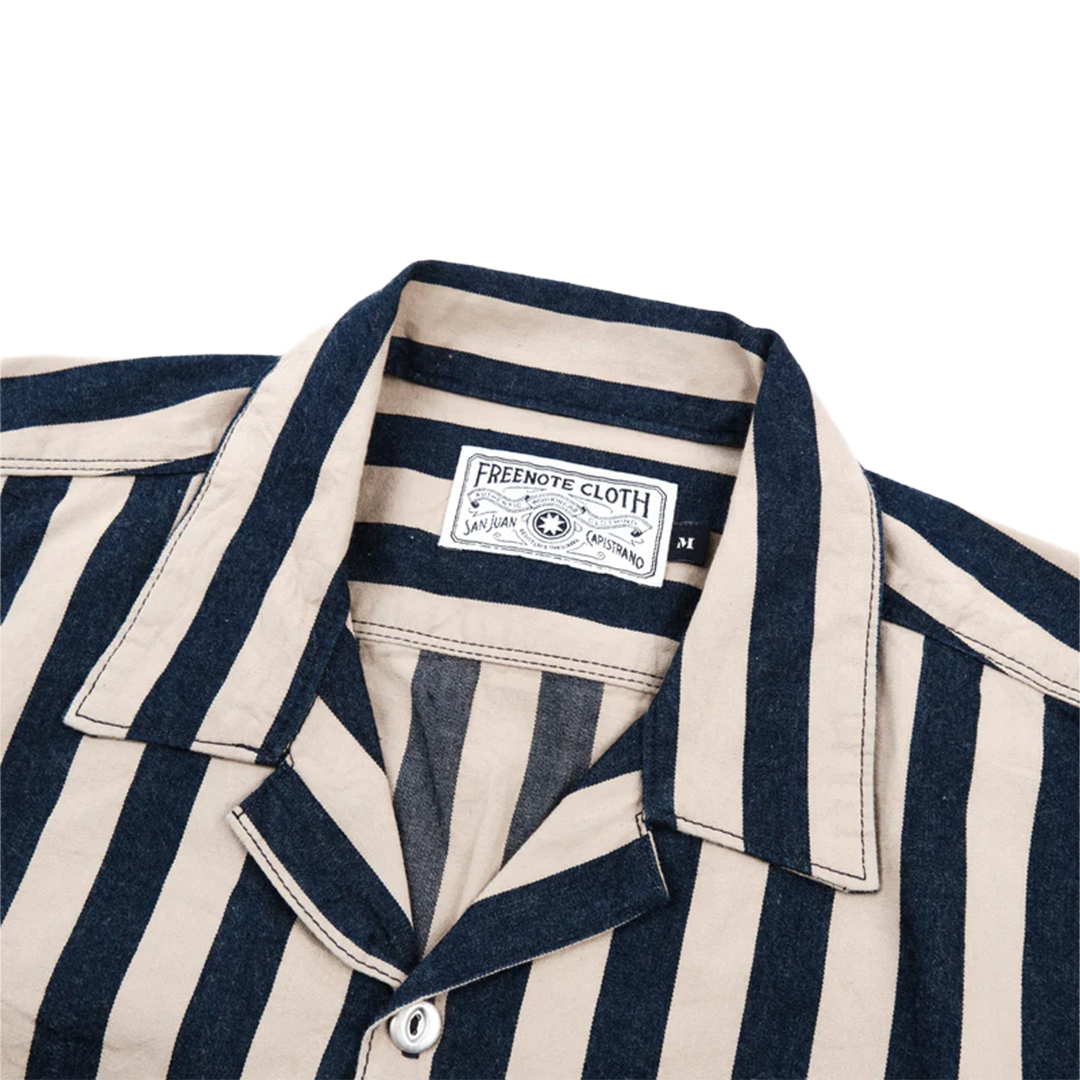 Freenote - Dayton SS - Indigo Wide Stripe