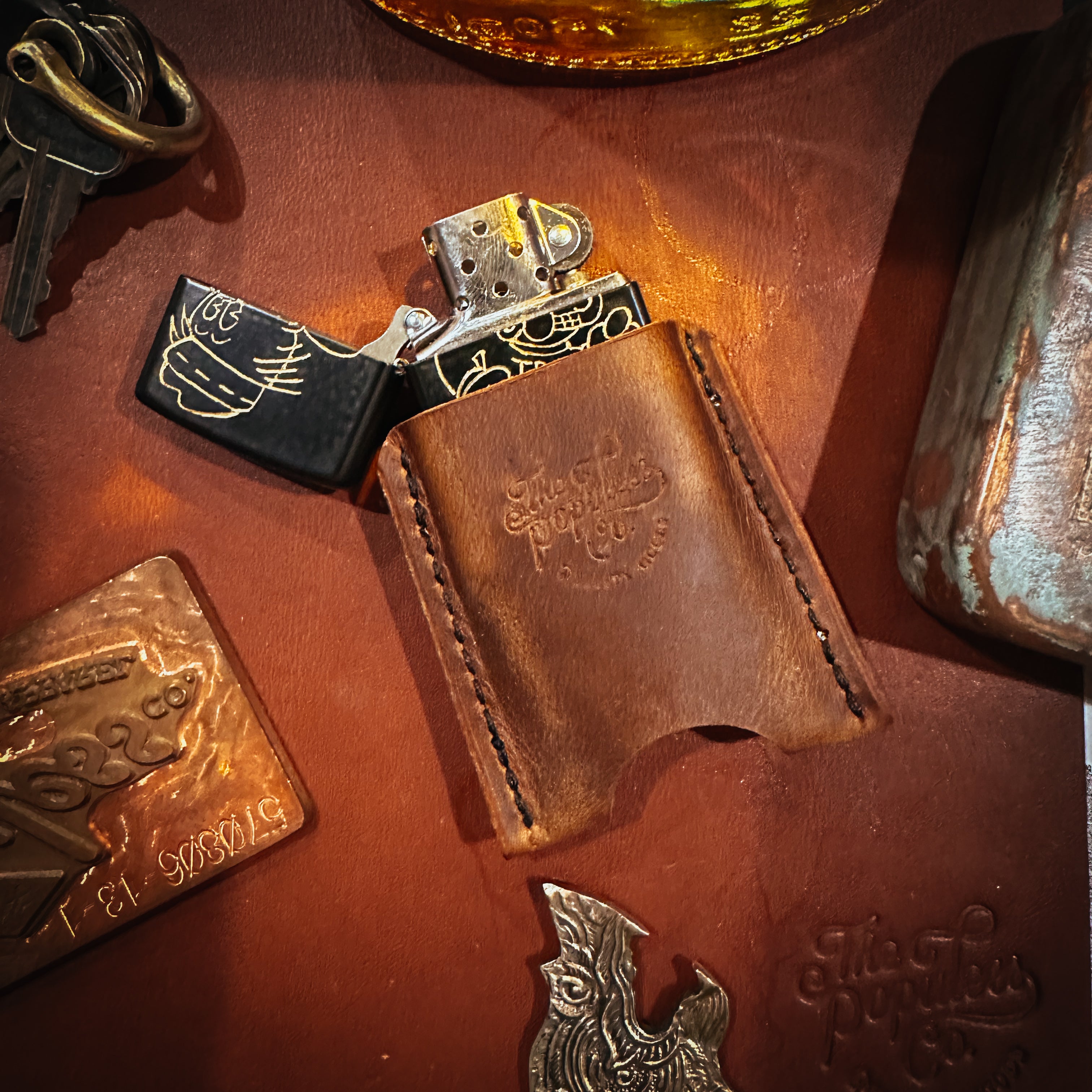 BROOKHAYL x POPULESS - Limited Hand-Engraved Zippo® - 001 - Black Matte