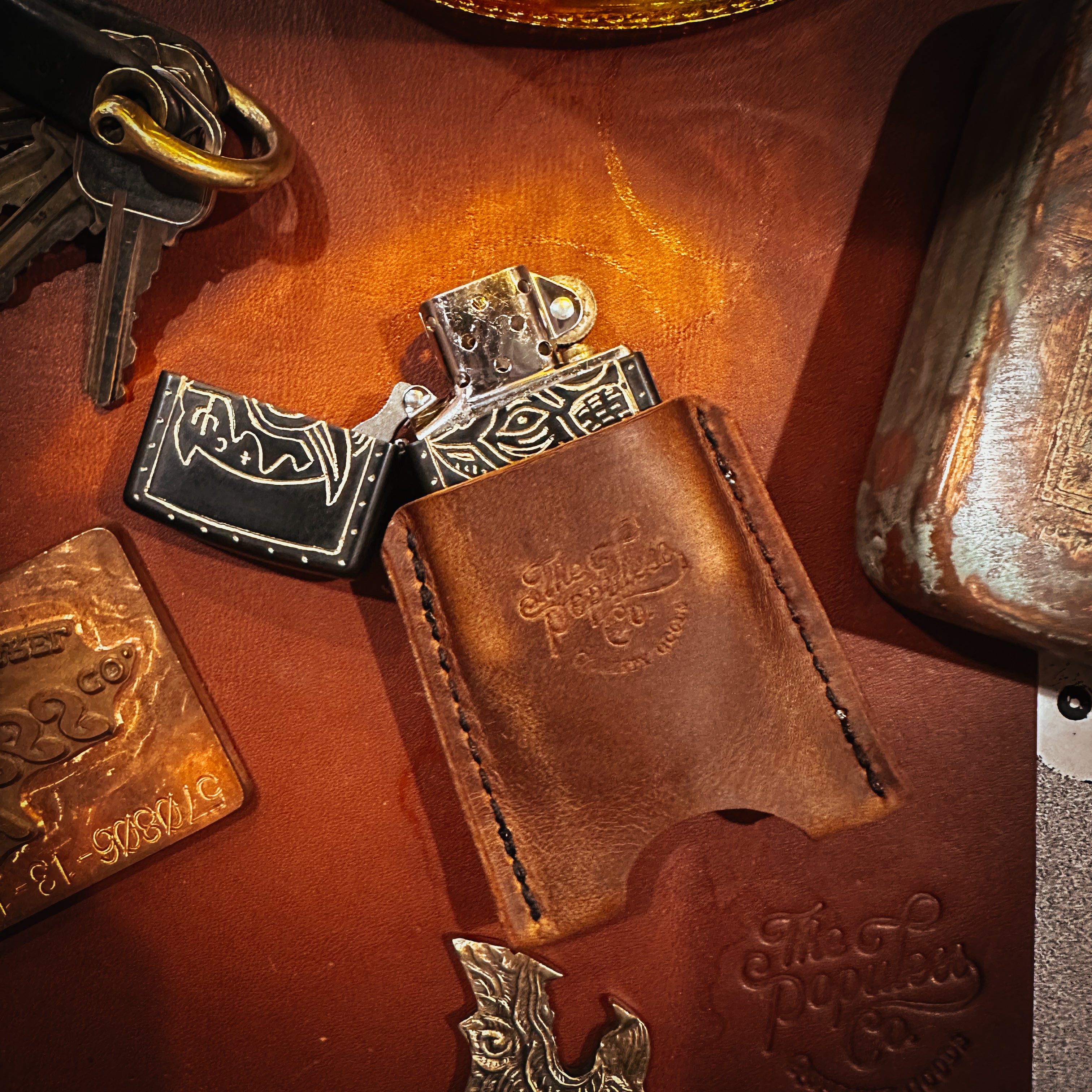 BROOKHAYL x POPULESS - Limited Hand-Engraved Zippo® - 008 - Black Matte