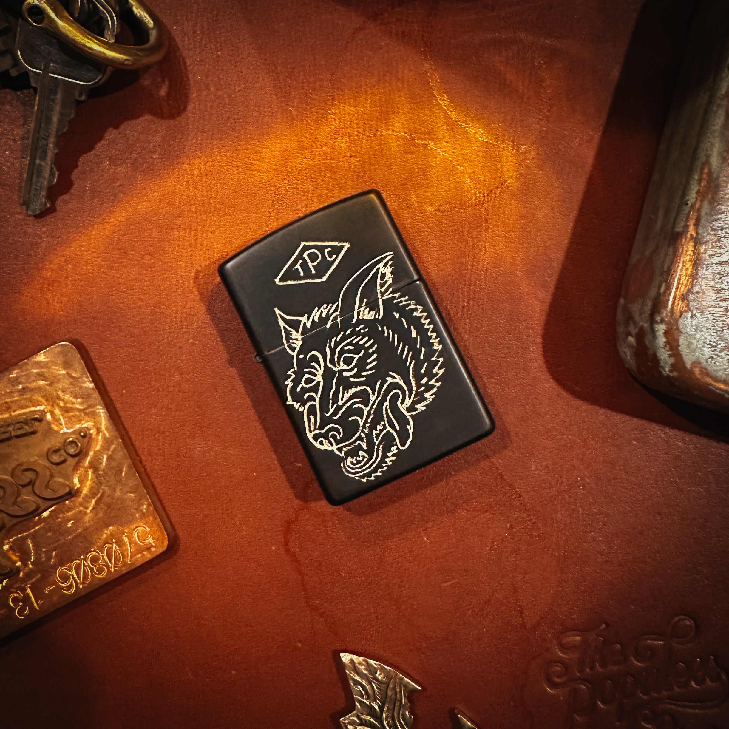 BROOKHAYL x POPULESS - Limited Hand-Engraved Zippo® - 013 - Black Matte