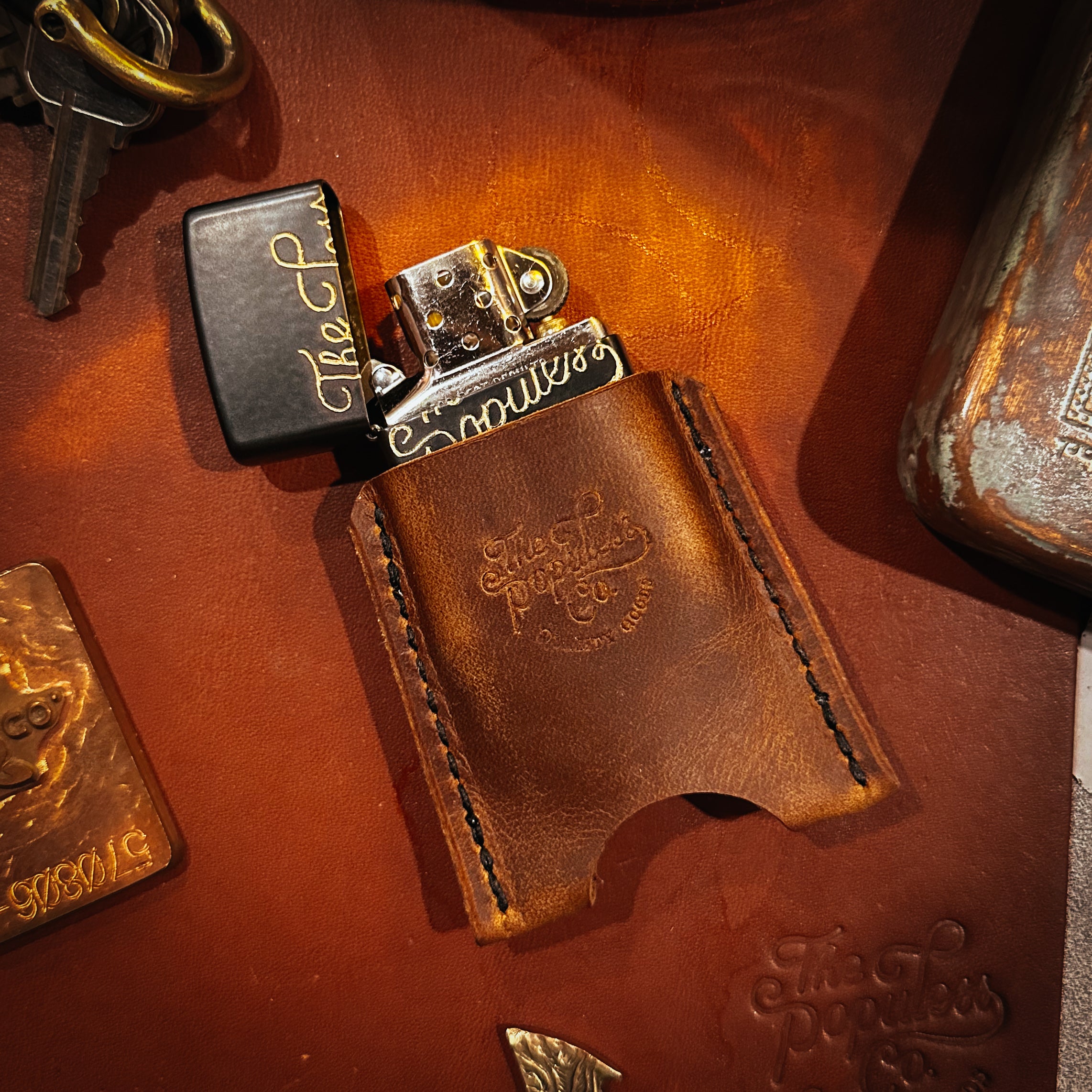 BROOKHAYL x POPULESS - Limited Hand-Engraved Zippo® - 005 - Black Matte