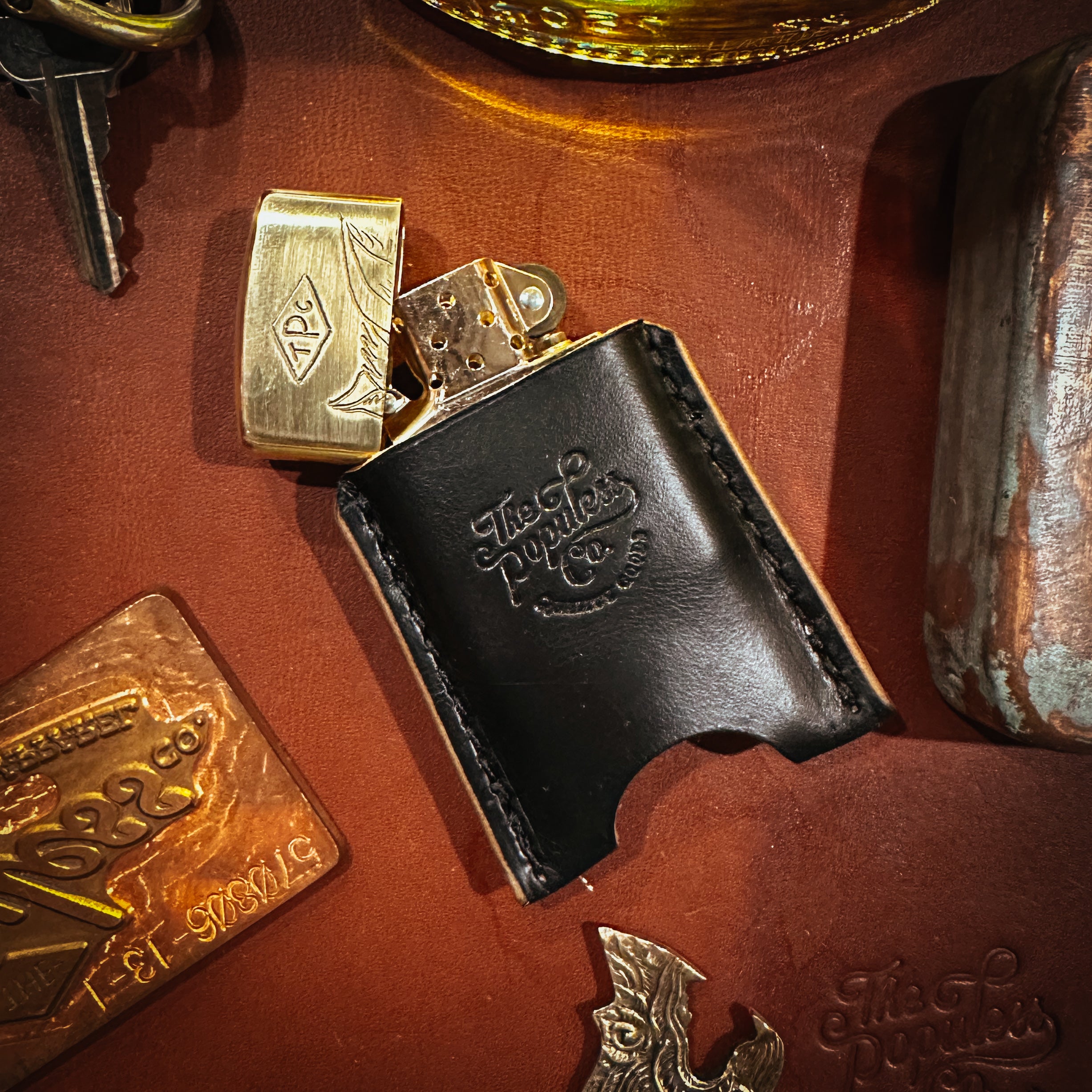 BROOKHAYL x POPULESS - Limited Hand-Engraved Zippo® - 014 - Armor Brushed Brass