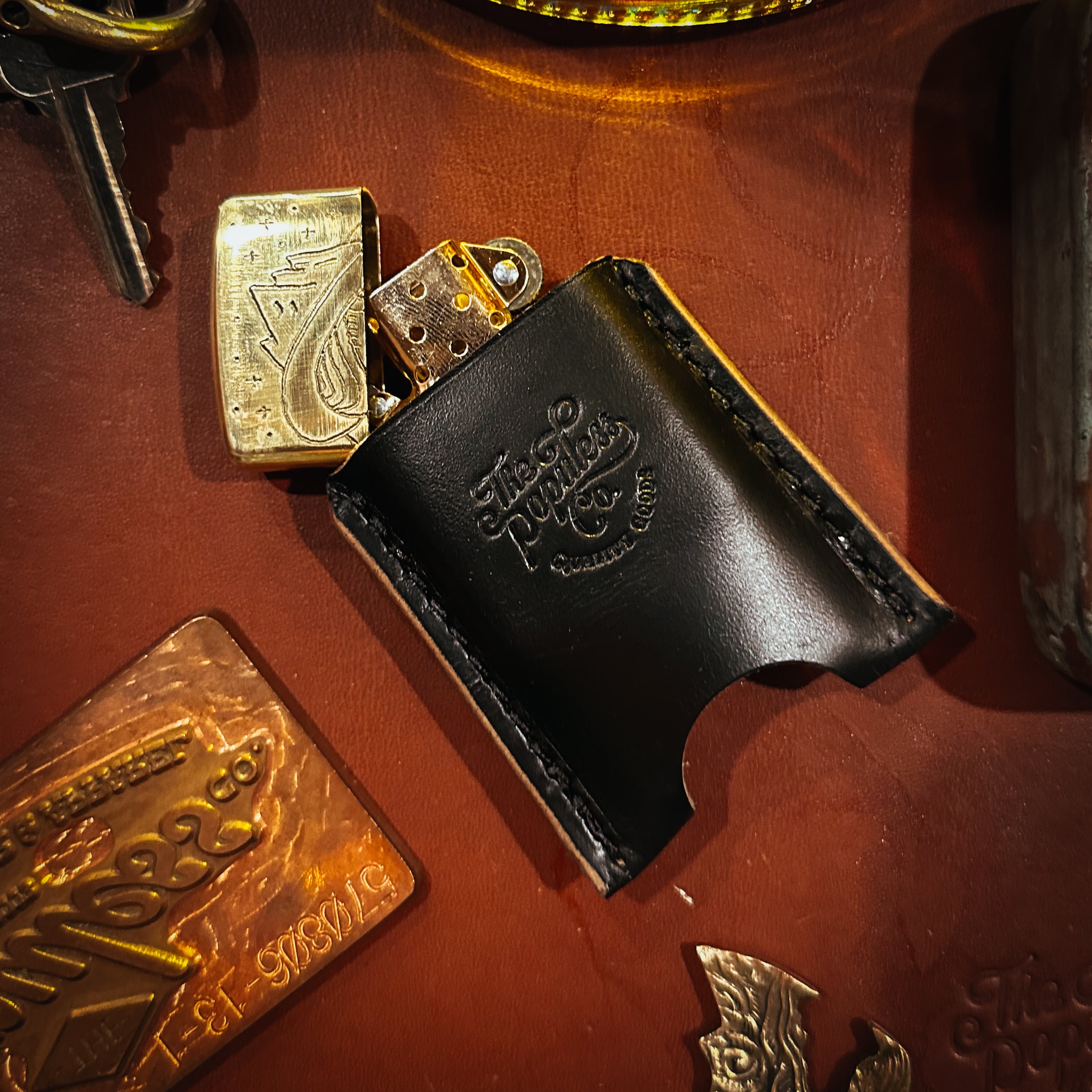 BROOKHAYL x POPULESS - Limited Hand-Engraved Zippo® - 009 - Armor Brushed Brass