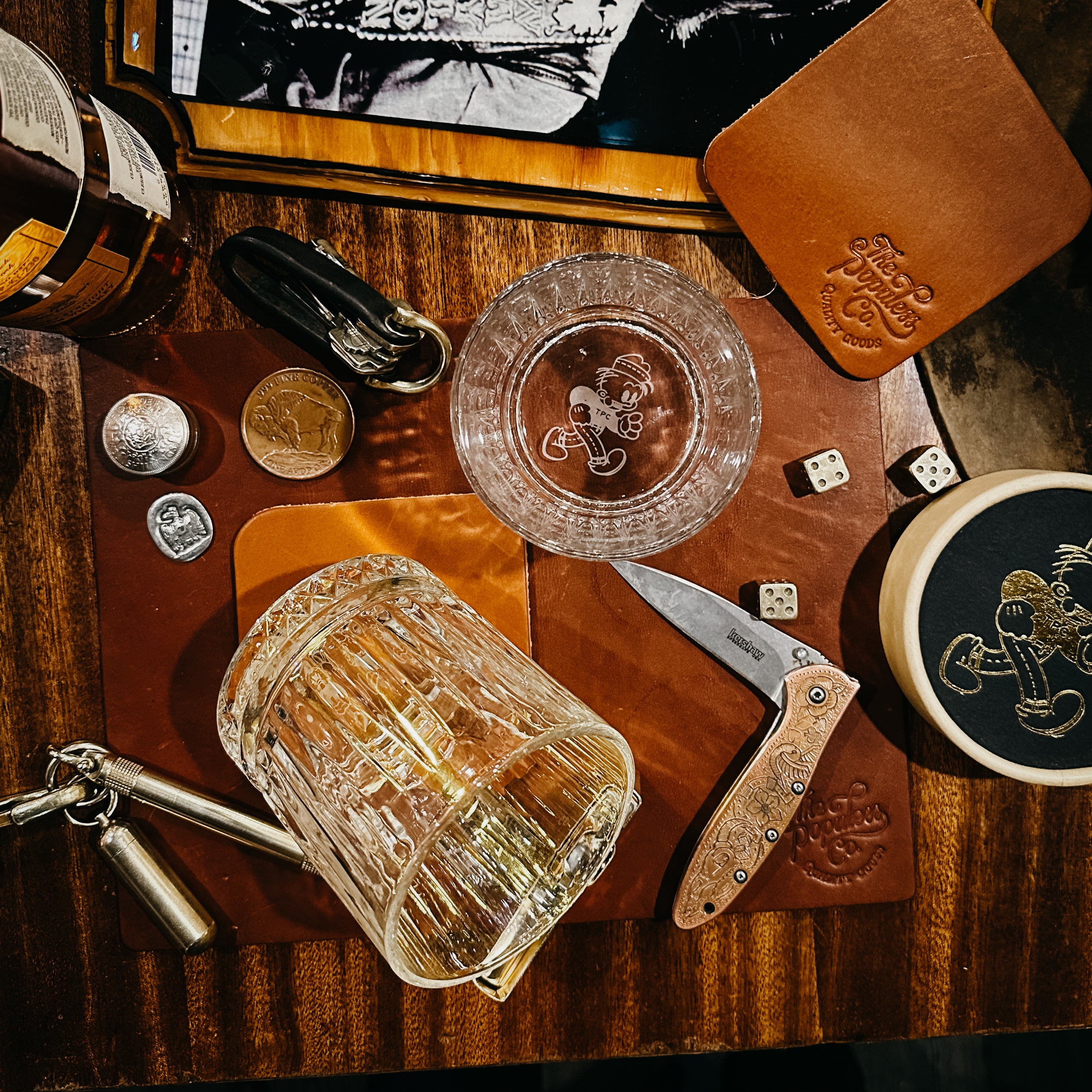 The TPC Whiskey Tumbler Set w/Coasters (2pk)