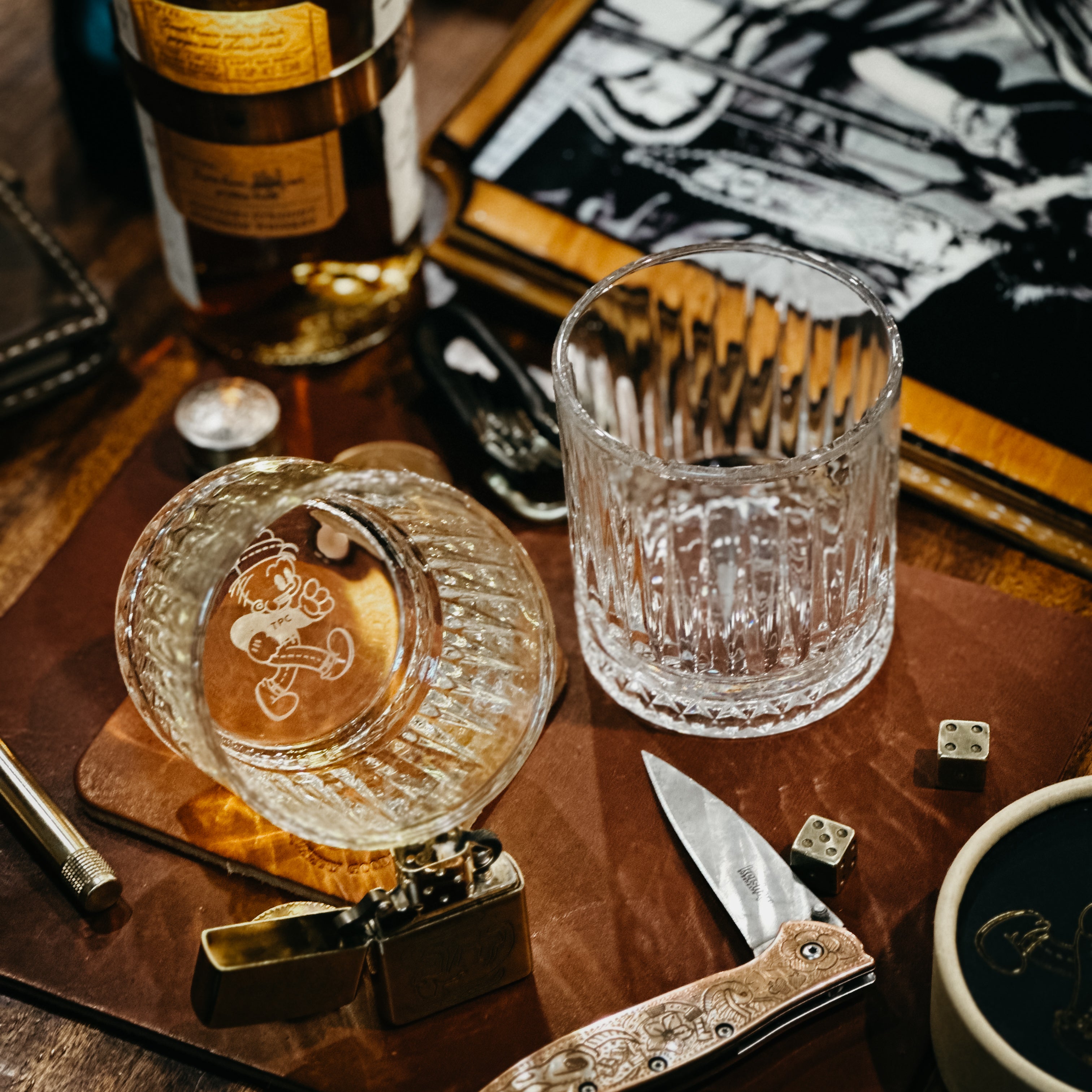 The TPC Whiskey Tumbler Set w/Coasters (2pk)