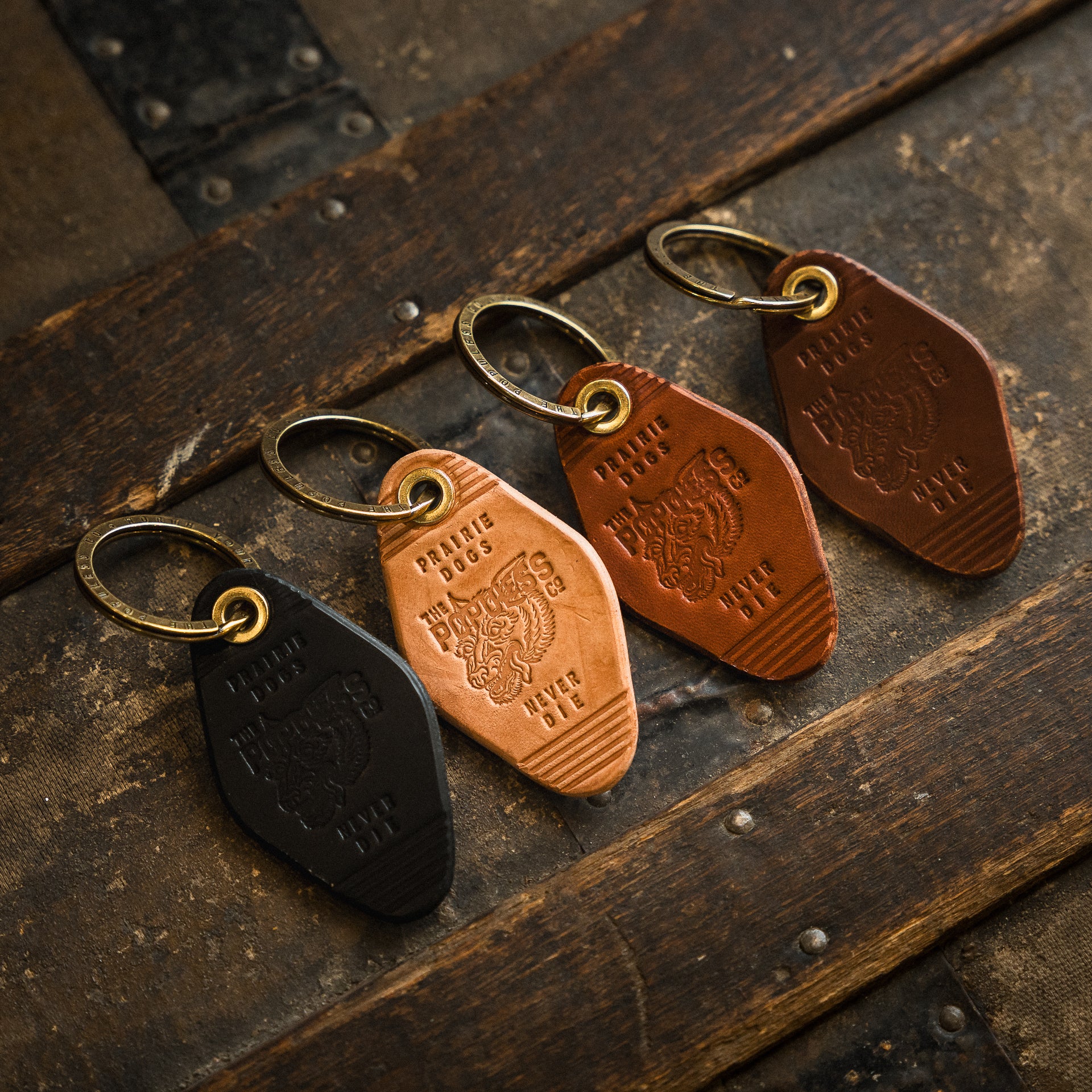 Leather Motel Keychain - Prairie Dog