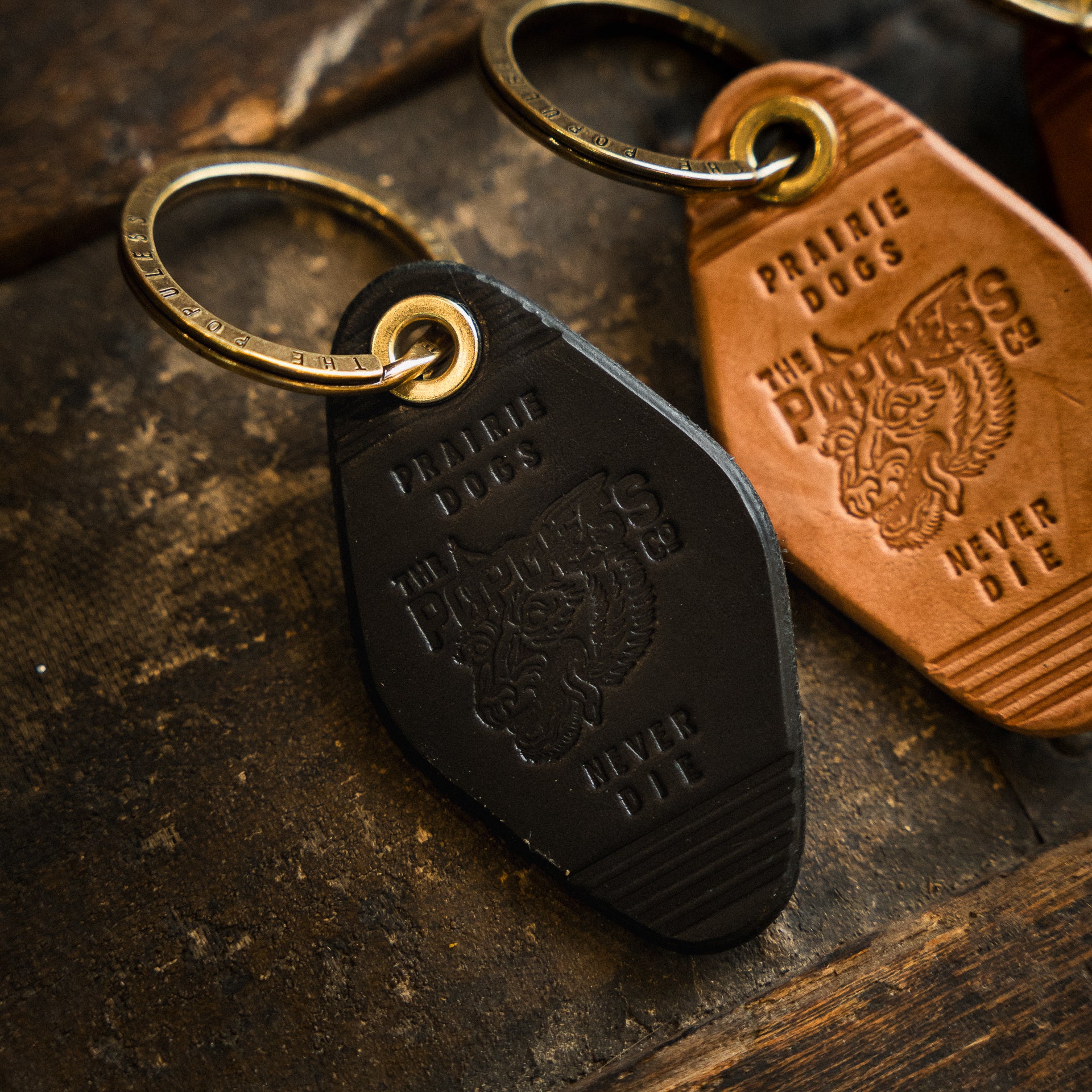 Leather Motel Keychain - Prairie Dog