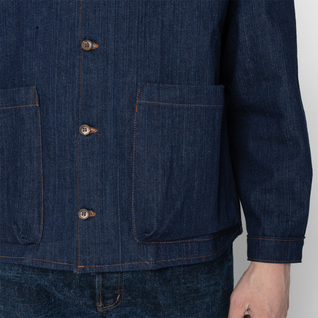 Wise Guy Jacket - Vertical Slub Denim