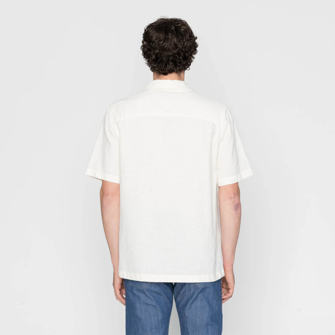 Aloha Shirt - Jungle Jacquard - White