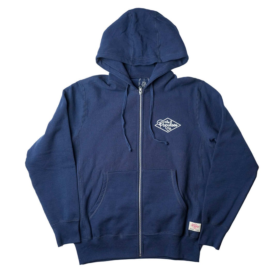 Premium Zip Hoodie - Navy