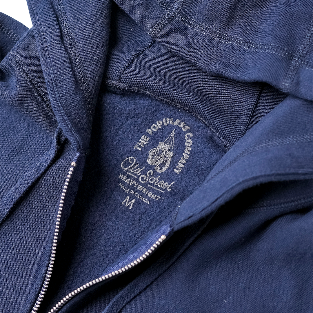 Premium Zip Hoodie - Navy