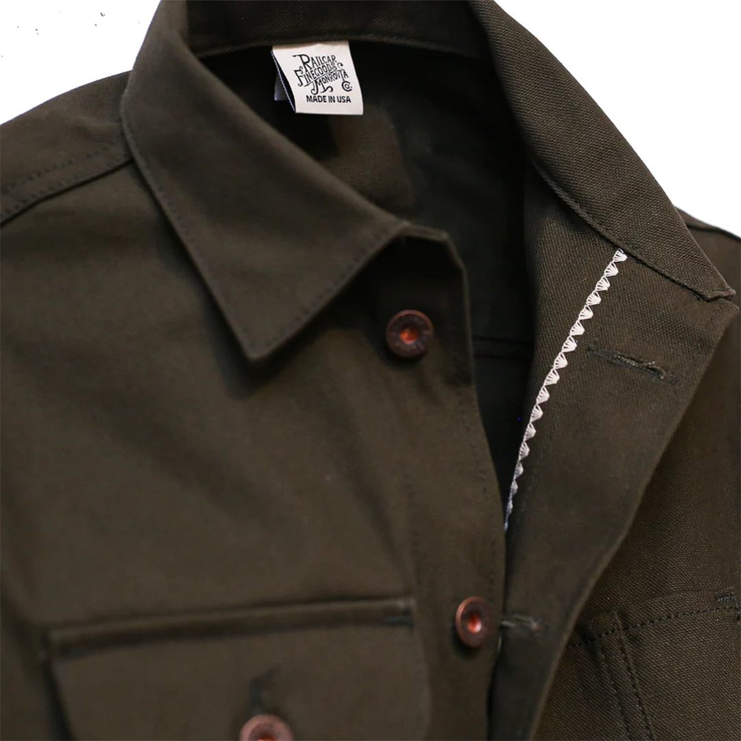 Railcar Fine Goods - Chore Coat - Seaweed