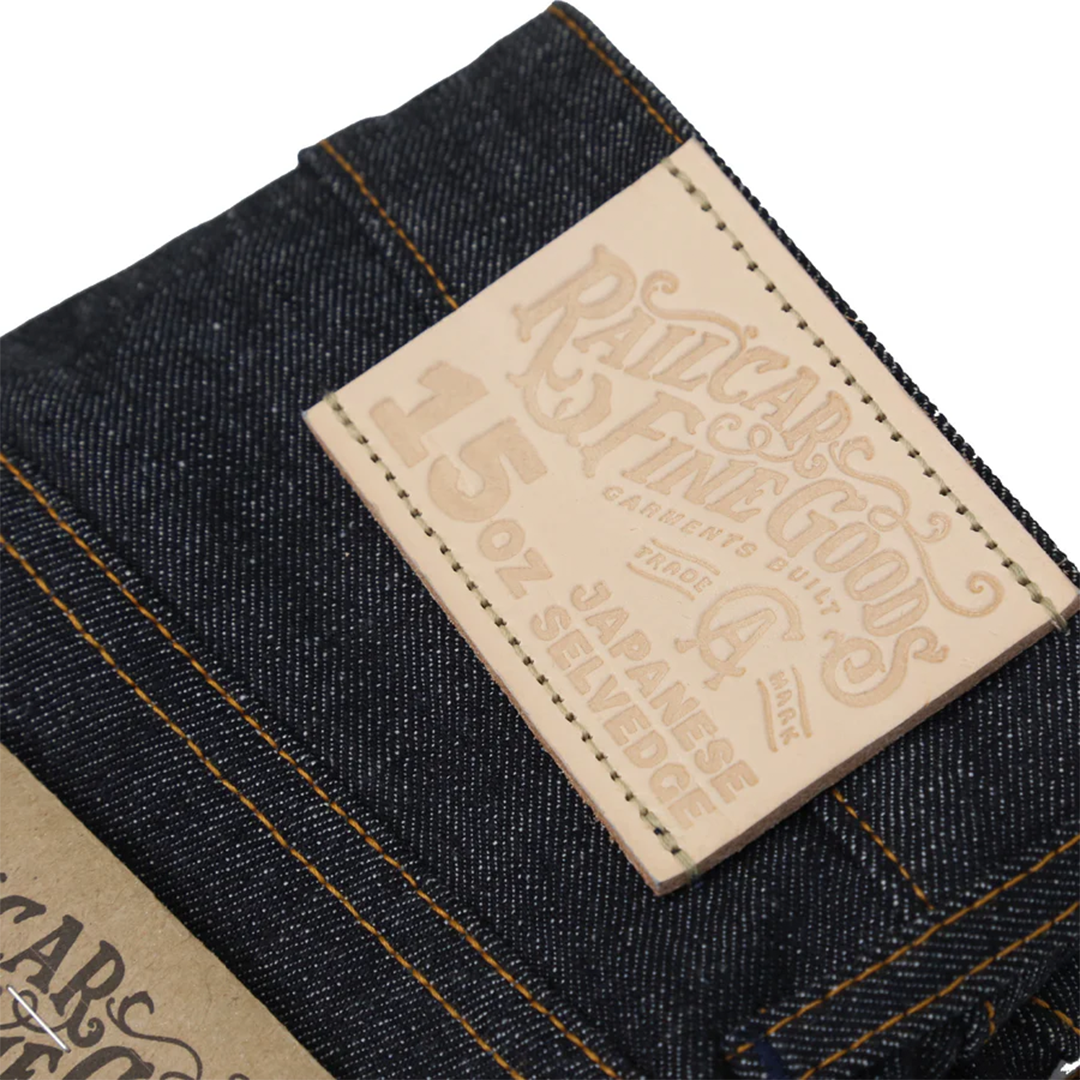 Railcar Fine Goods - Rebels X100 Straight 15oz - Japanese Dark Indigo Selvedge