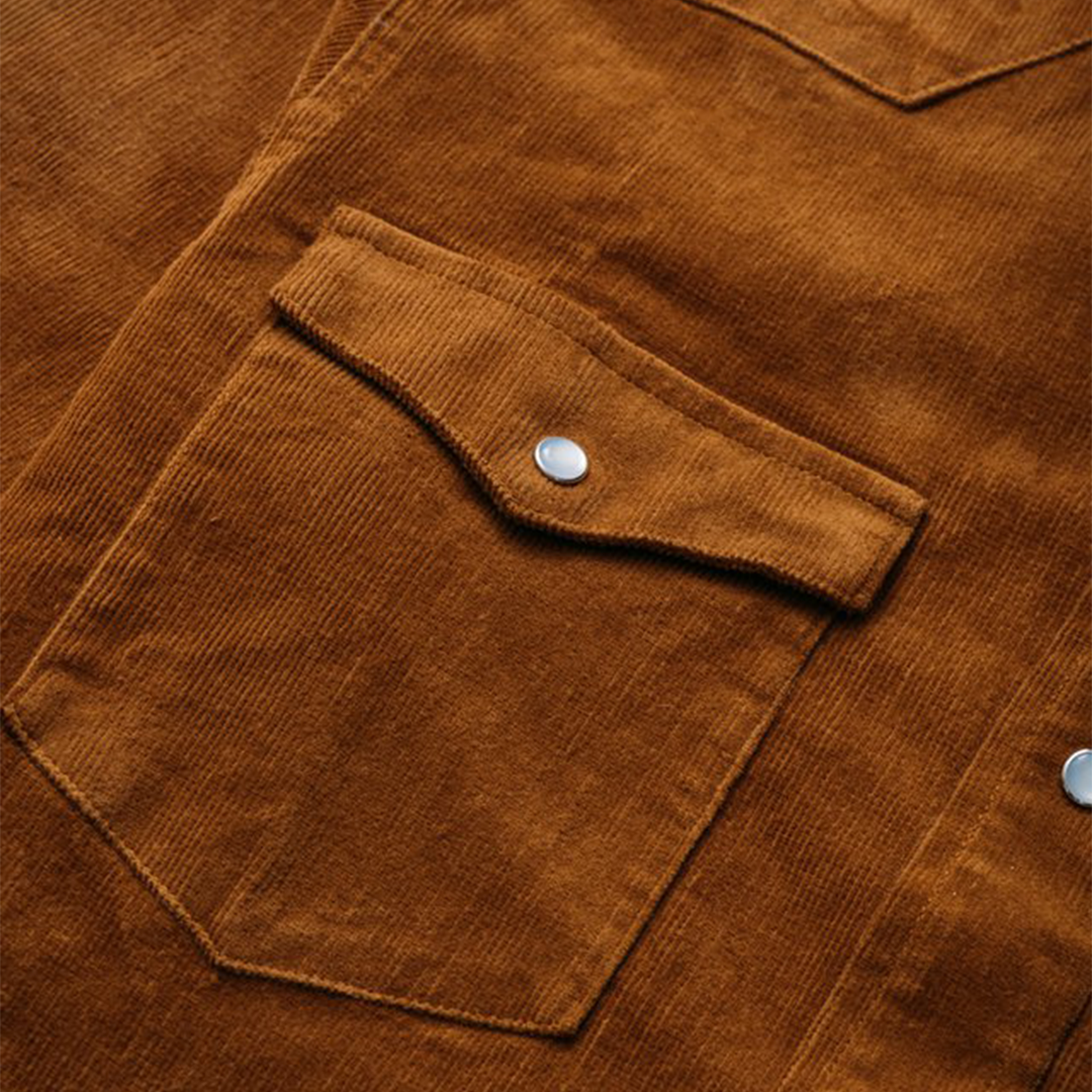 Schott NYC - Corduroy Western Shirt - Tobacco