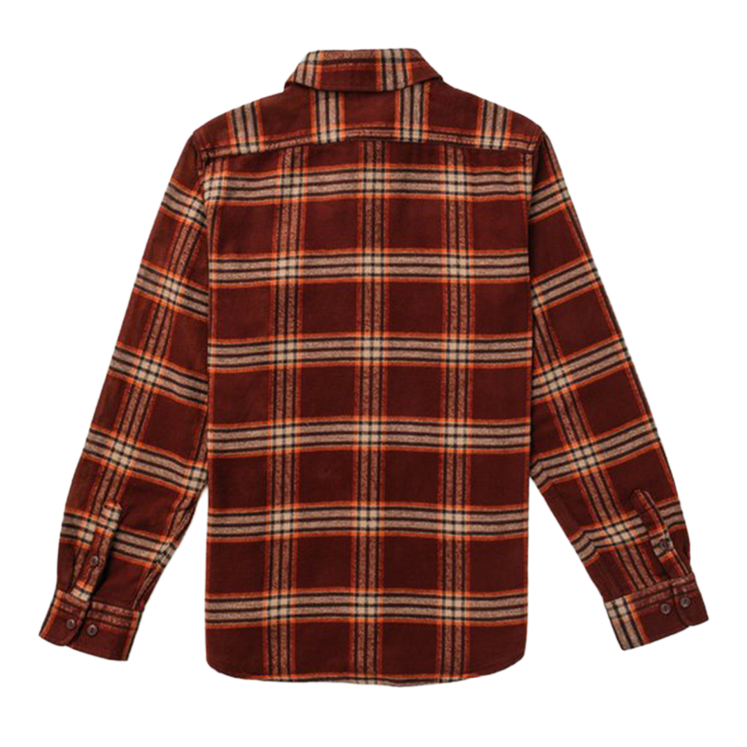Schott NYC - Heavy Flannel Work Shirt - Root Beer