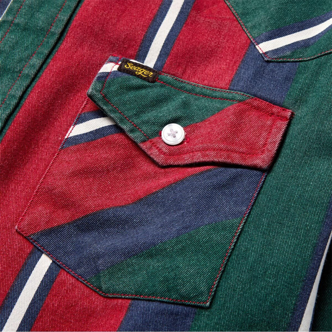 Seager - Amarillo L/S Shirt - Mattson Stripe