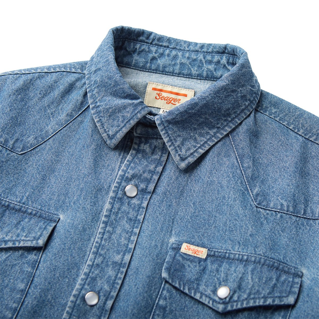 Seager - Reagan Pearl Snap - Vintage Wash