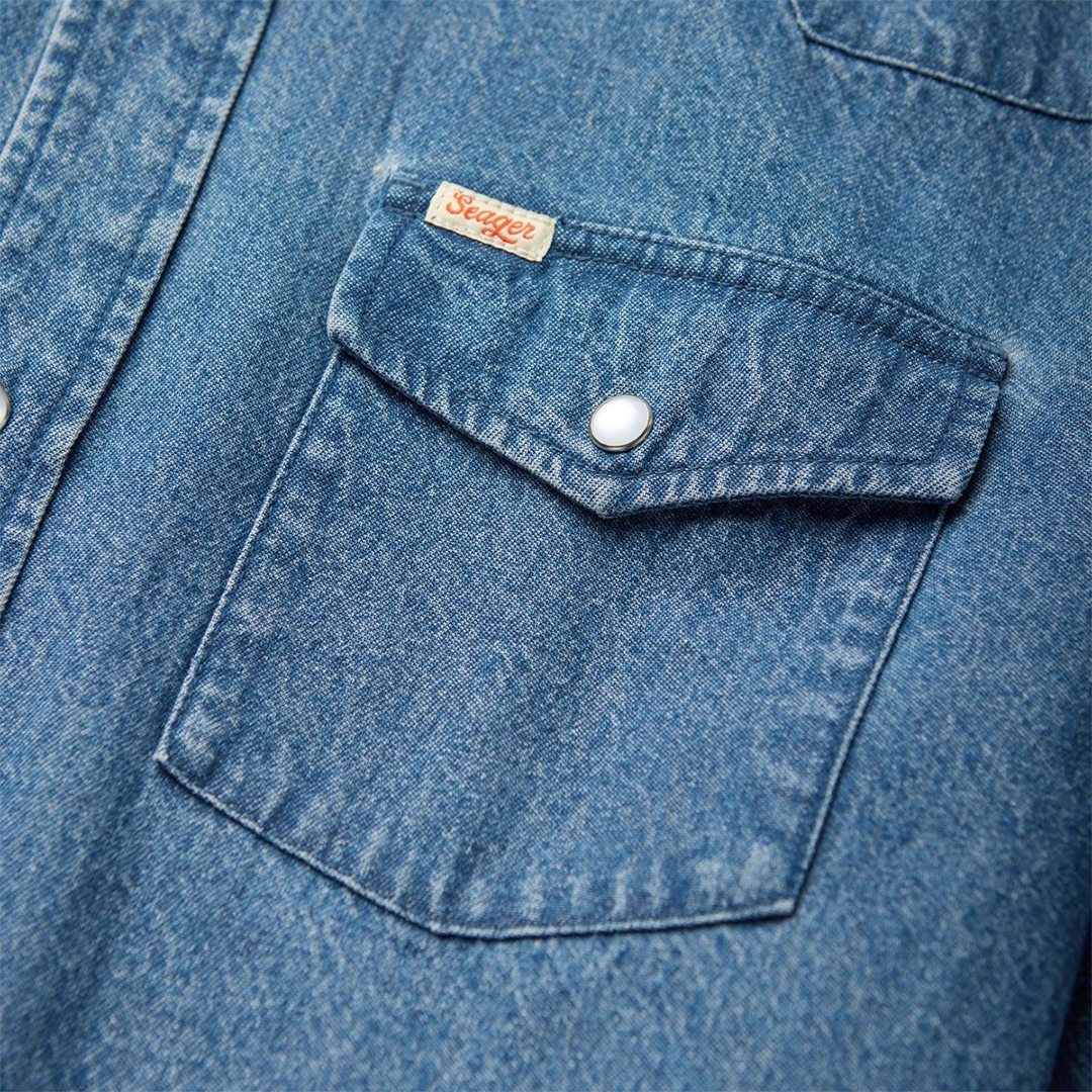 Seager - Reagan Pearl Snap - Vintage Wash