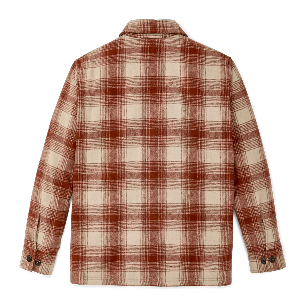 Wool Jac-Shirt - Brick Multi Plaid