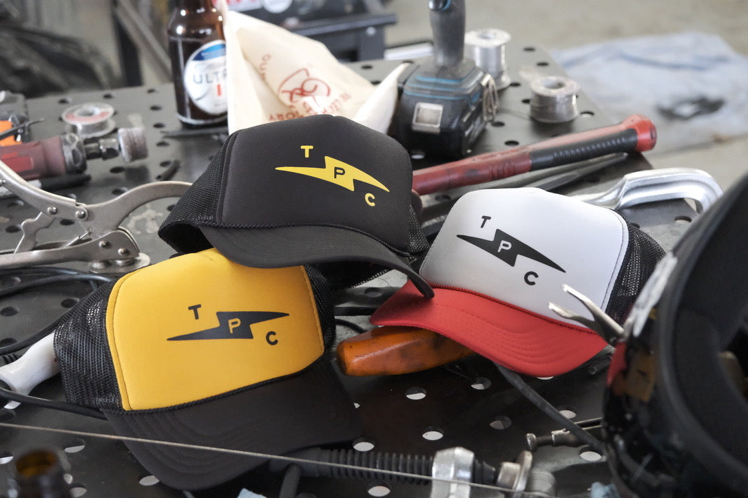 TPC Bolt Meshback Trucker - Black/Gold