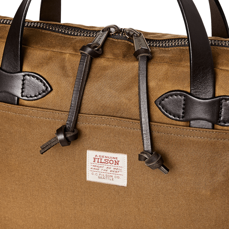 Filson - Tin Cloth Compact Briefcase - Dark Tan
