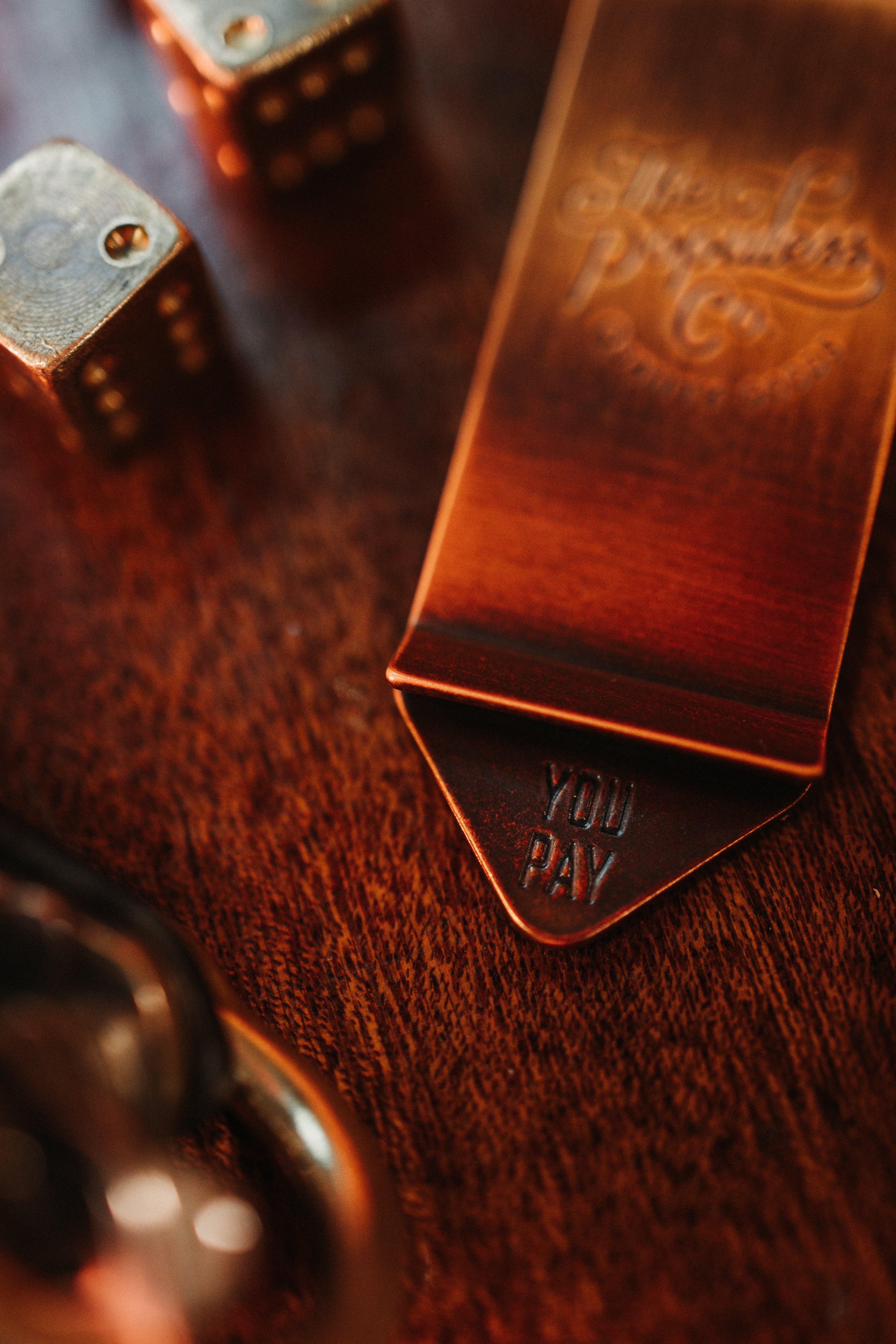 The Gambler Money Clip - Antique Copper
