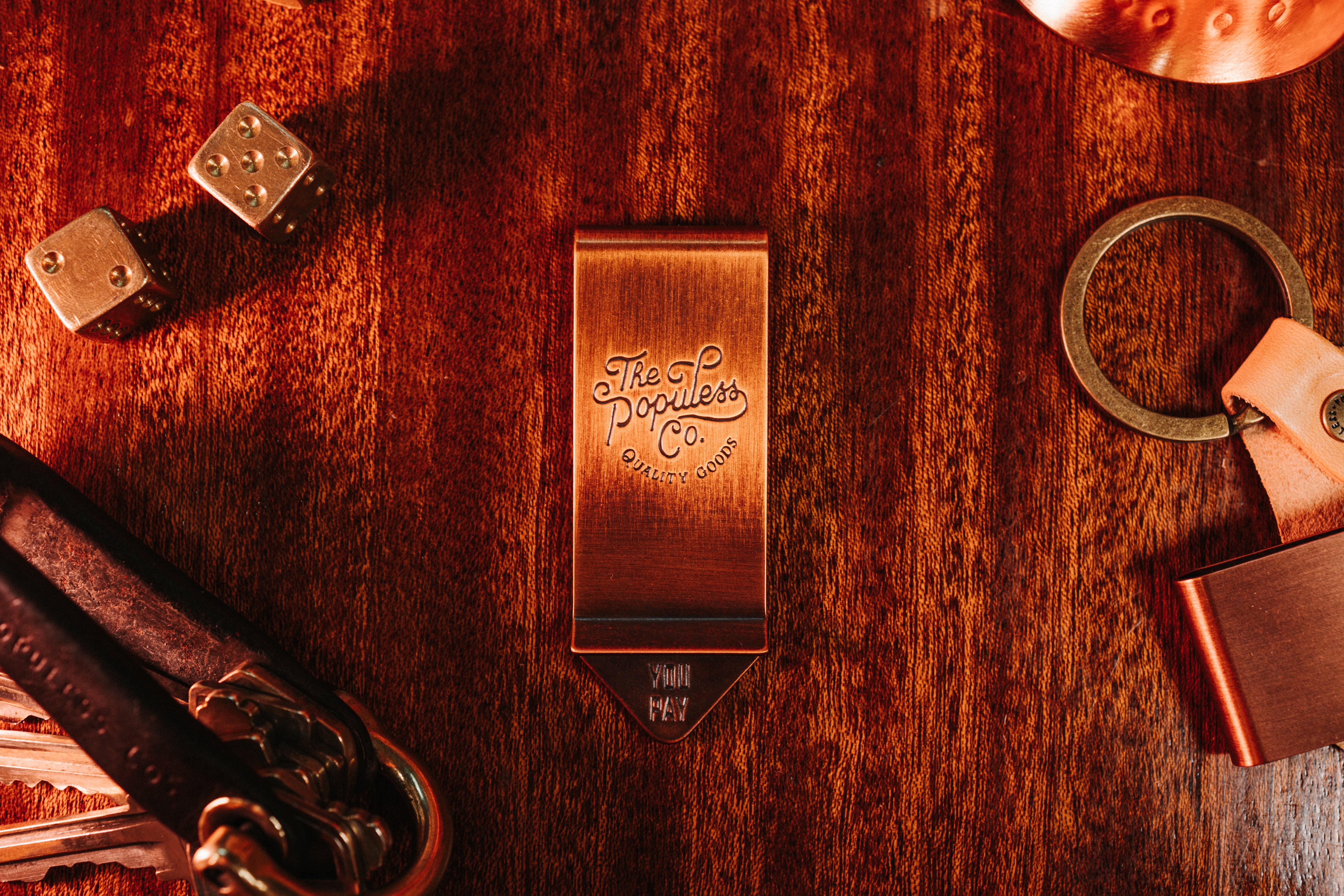 The Gambler Money Clip - Antique Copper