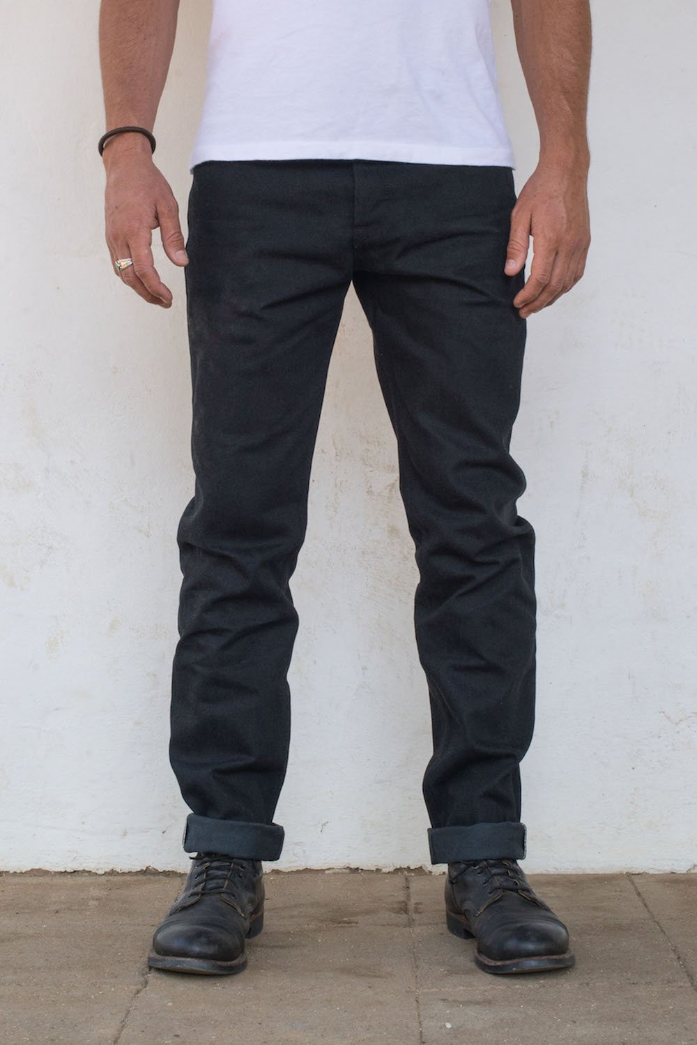 Freenote - Portola Taper Raw 14.25 OZ - Black Grey - The Populess Company
