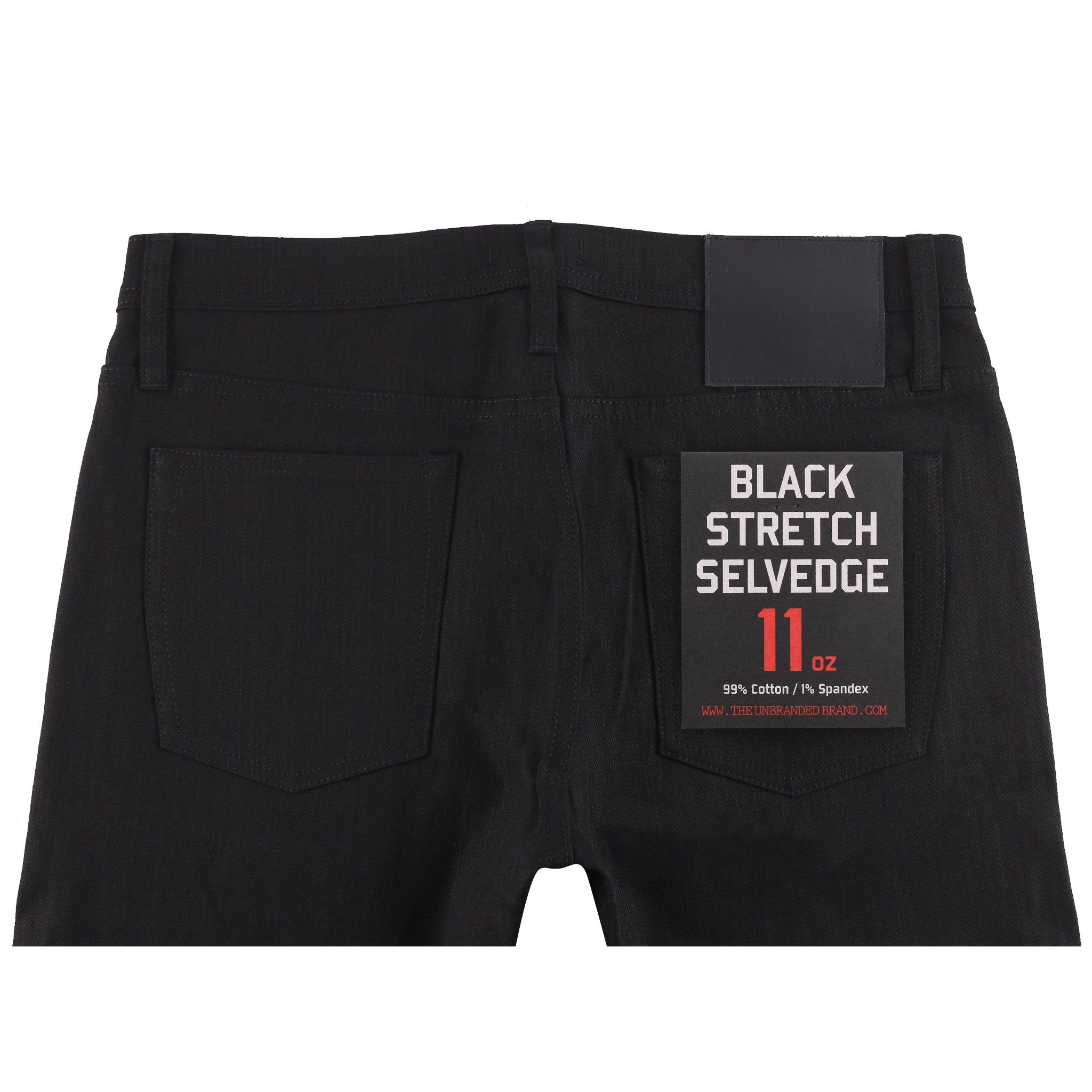 Unbranded - 11oz Black Stretch - Tapered