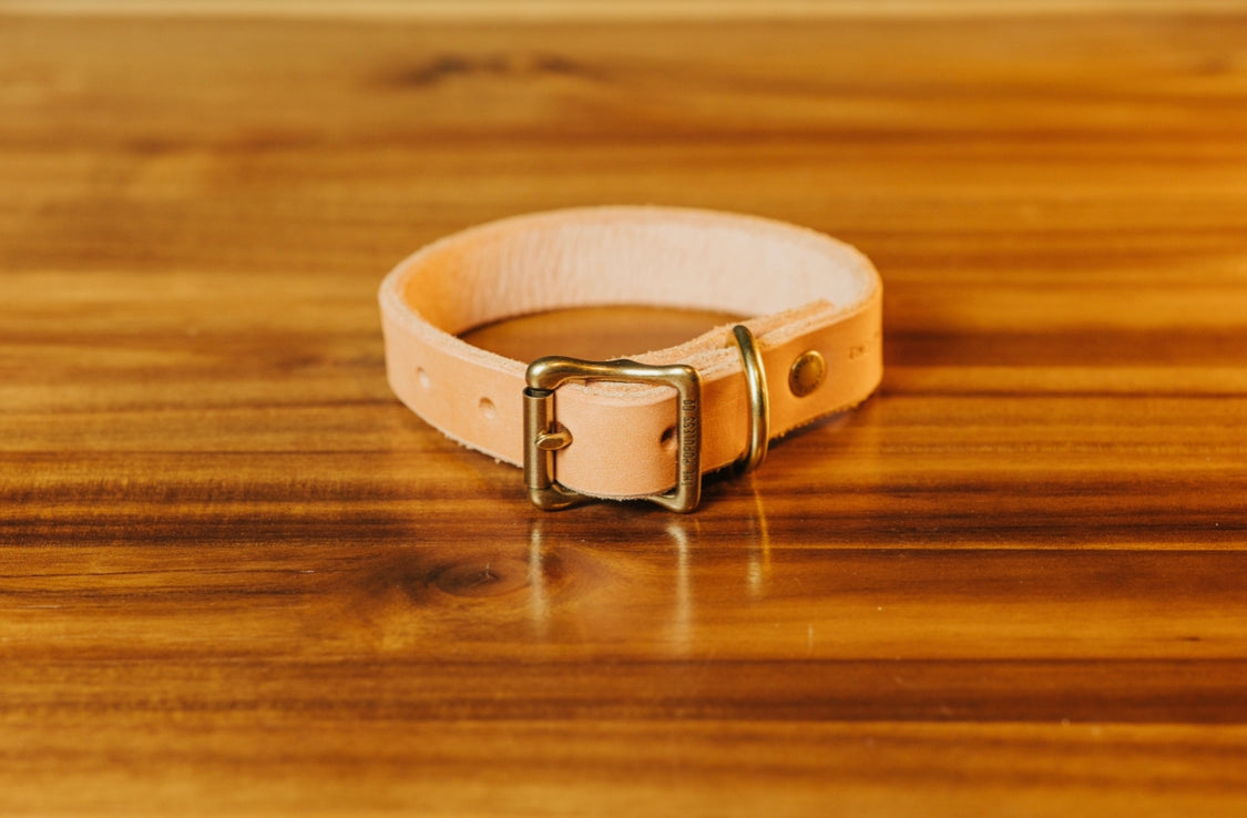 The Marv - Dog Collar - Natural