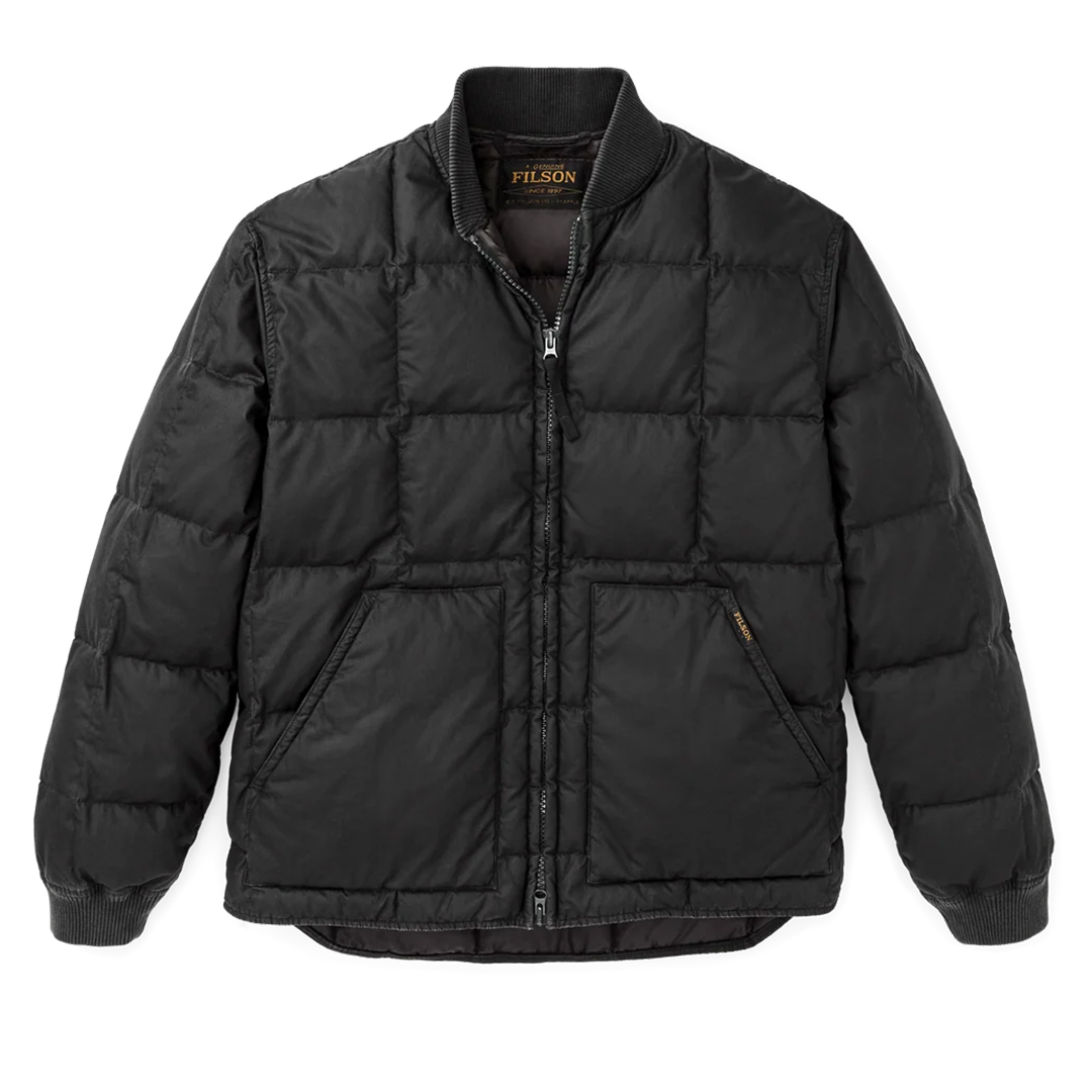 Heritage Cotton Down Jacket - Black