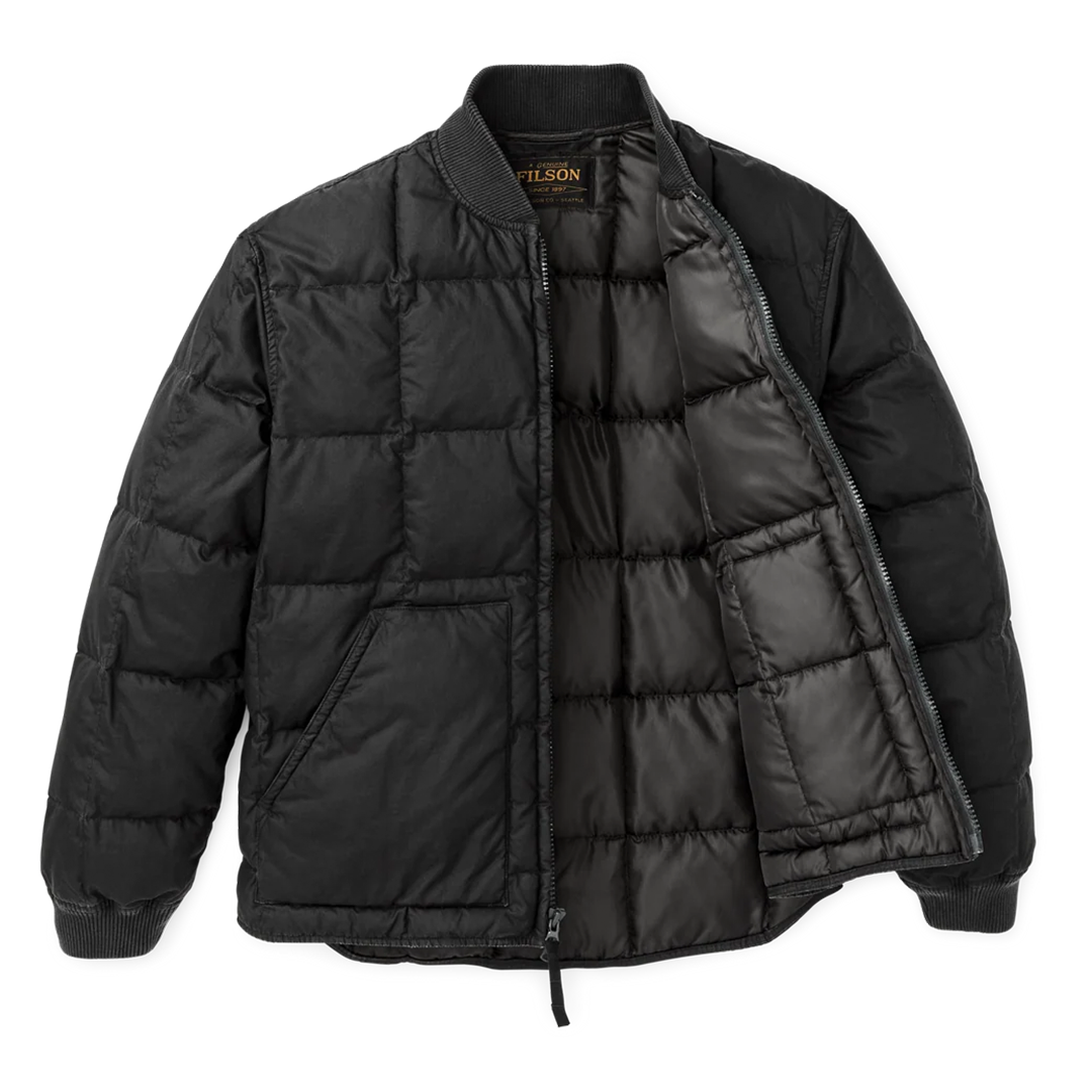Heritage Cotton Down Jacket - Black