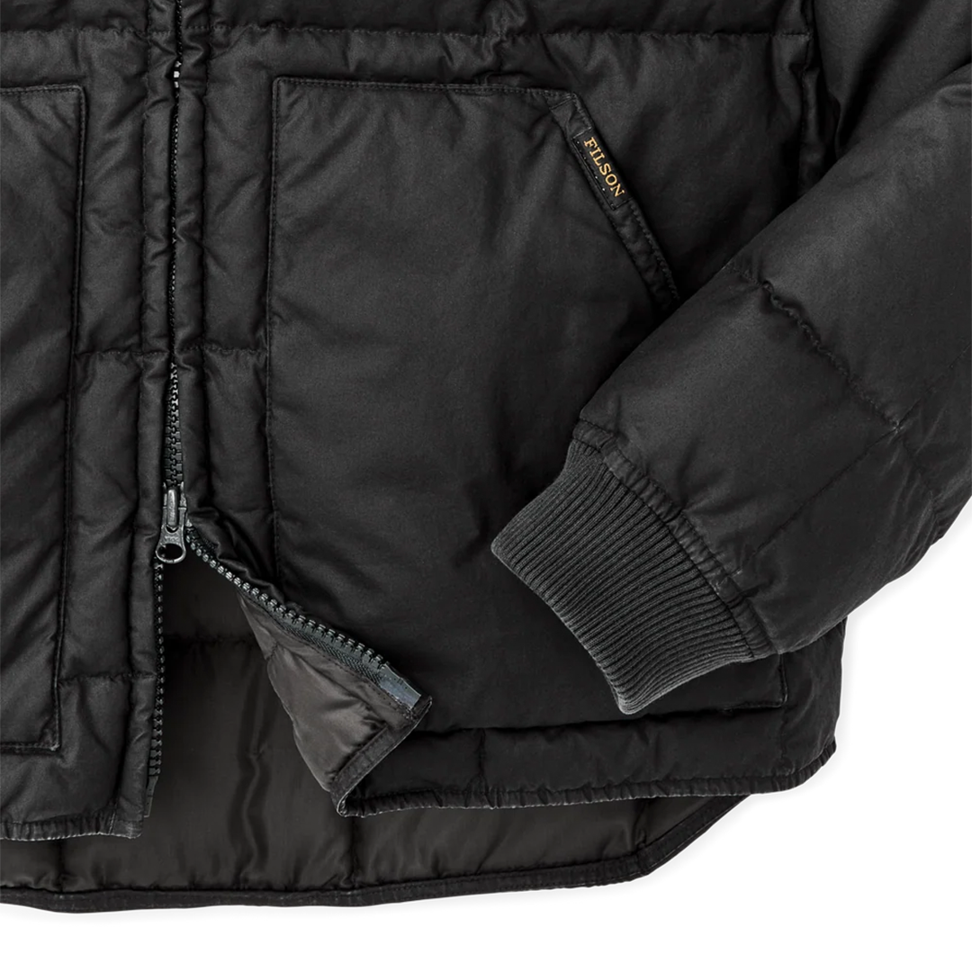 Heritage Cotton Down Jacket - Black