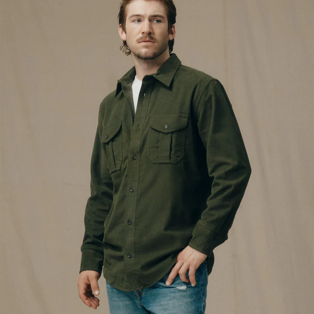 Filson - Moleskin Seattle Shirt - Dark Olive