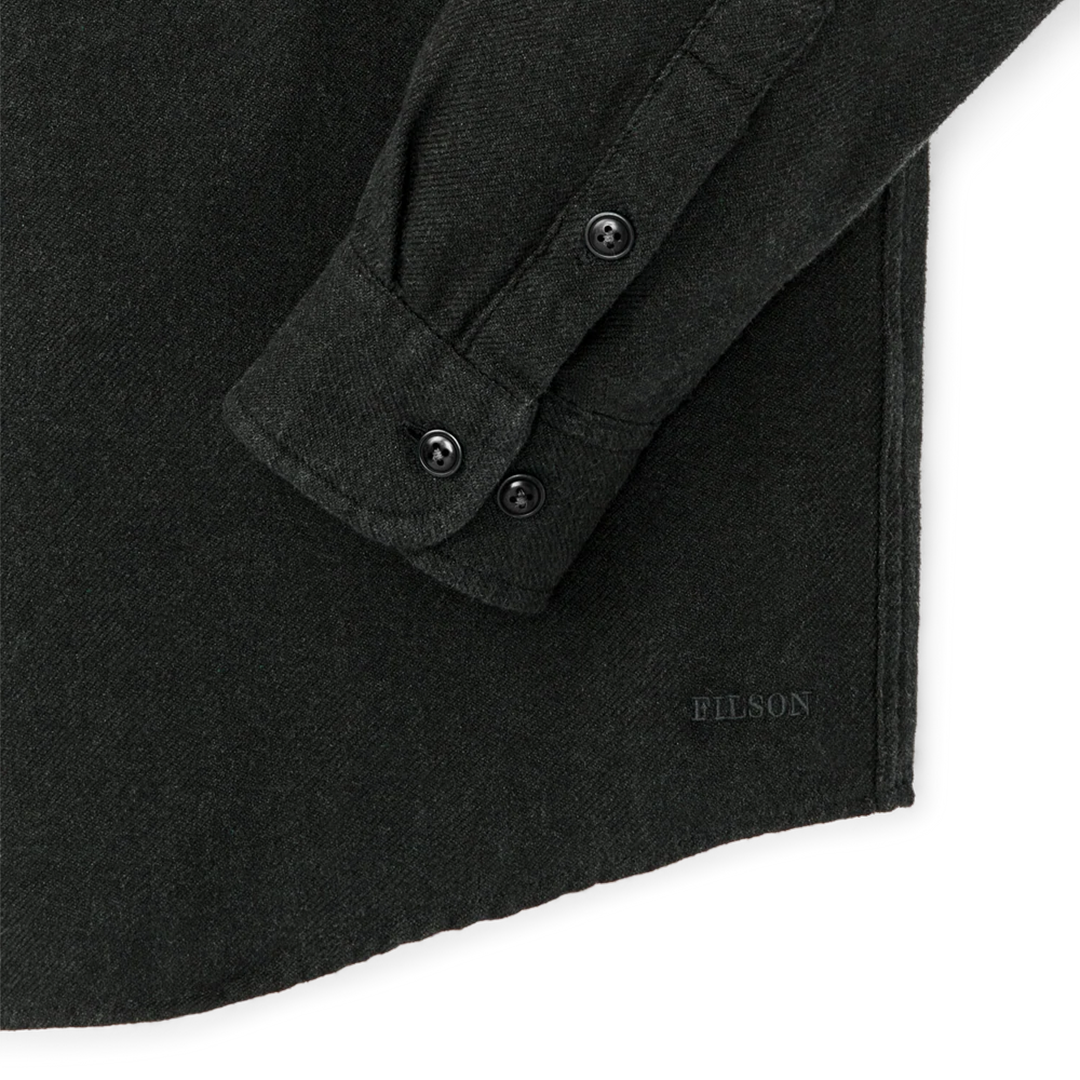 Rustic Flannel Shirt - Dark Moss Heather