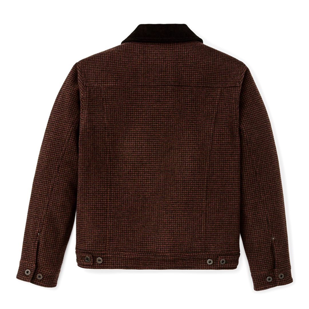 Spokane Insulated Short Cruiser - Merlot / Black Plaid