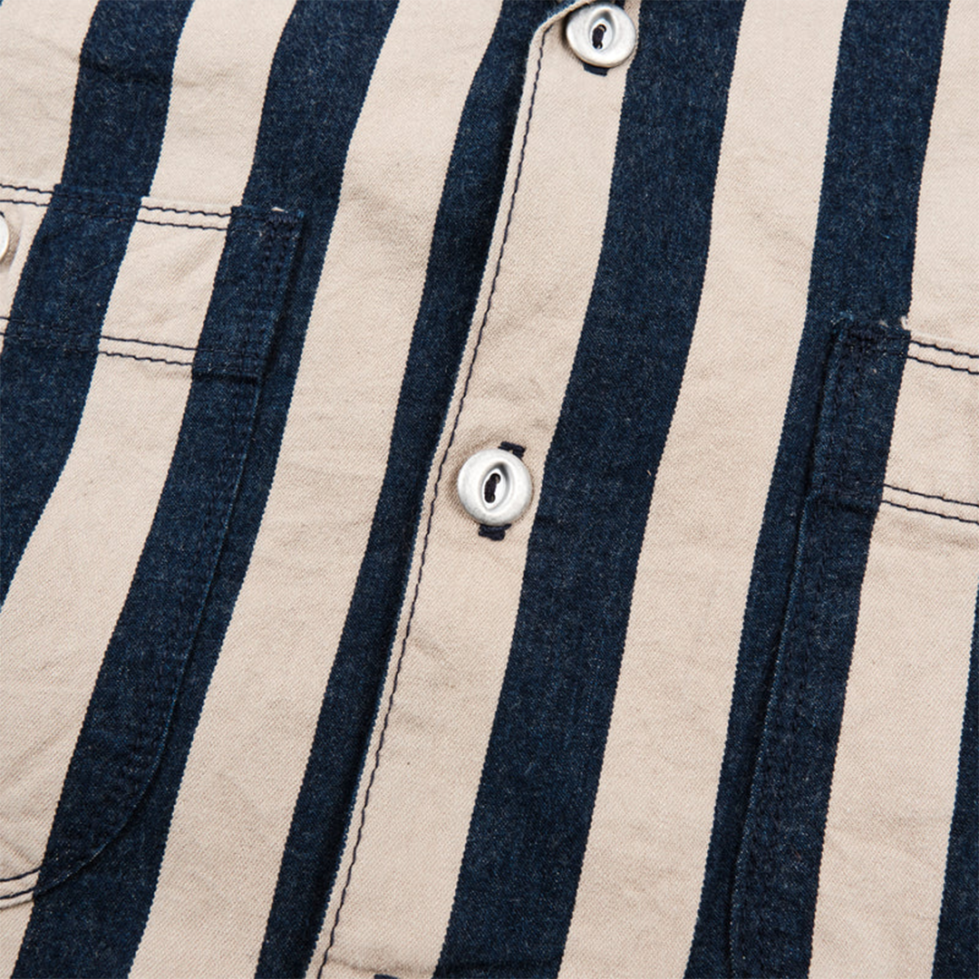Freenote - Dayton SS - Indigo Wide Stripe