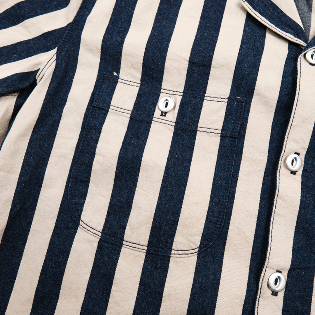 Freenote - Dayton SS - Indigo Wide Stripe