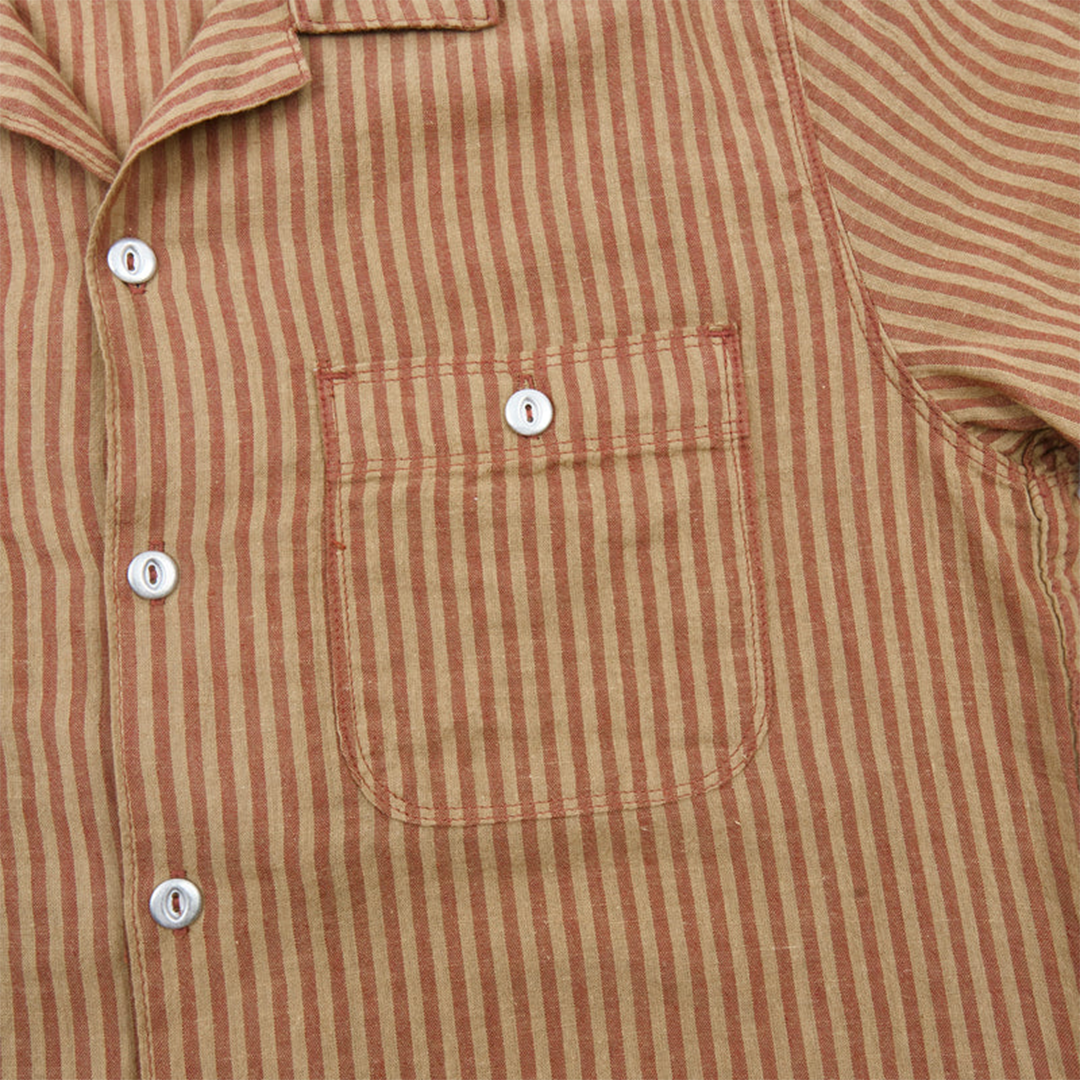 Dayton SS - Terracotta Stripe