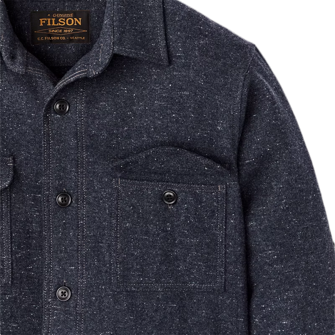 Filson - Heathered Wool Jac-Shirt - Blue
