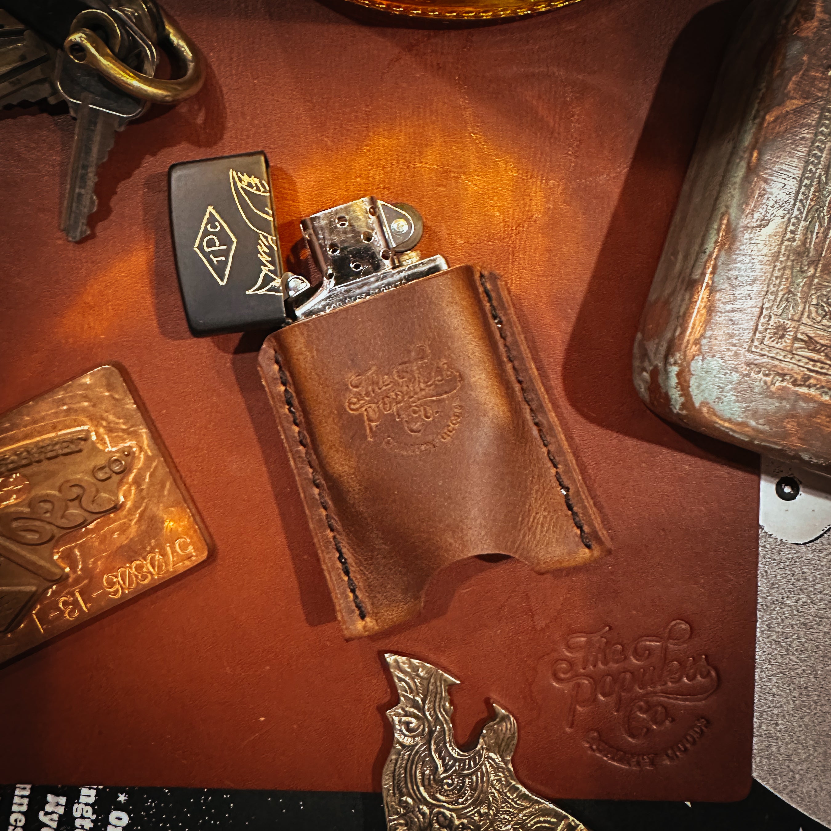 BROOKHAYL x POPULESS - Limited Hand-Engraved Zippo® - 013 - Black Matte