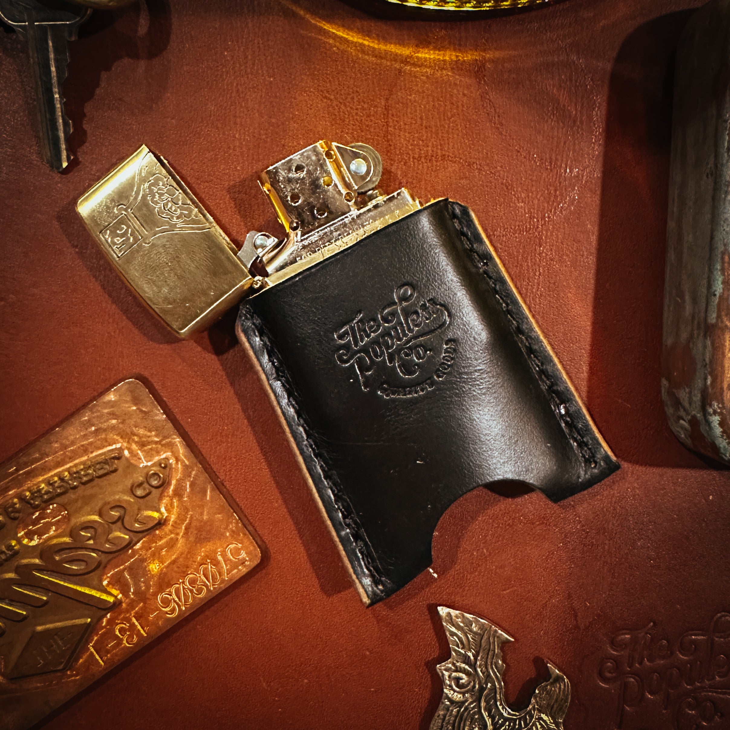 BROOKHAYL x POPULESS - Limited Hand-Engraved Zippo® - 012 - Armor Brushed Brass