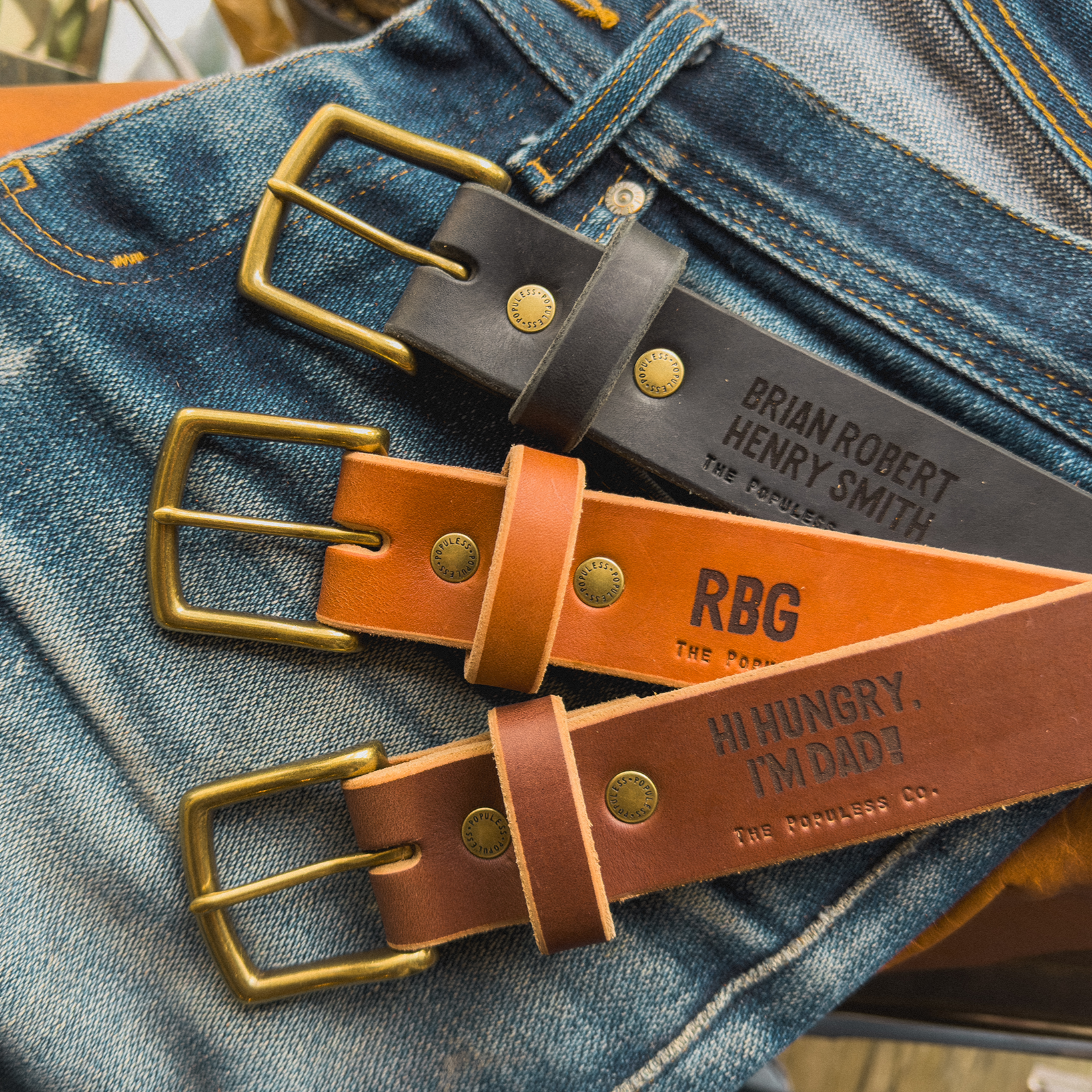 Custom Leather Monogramming