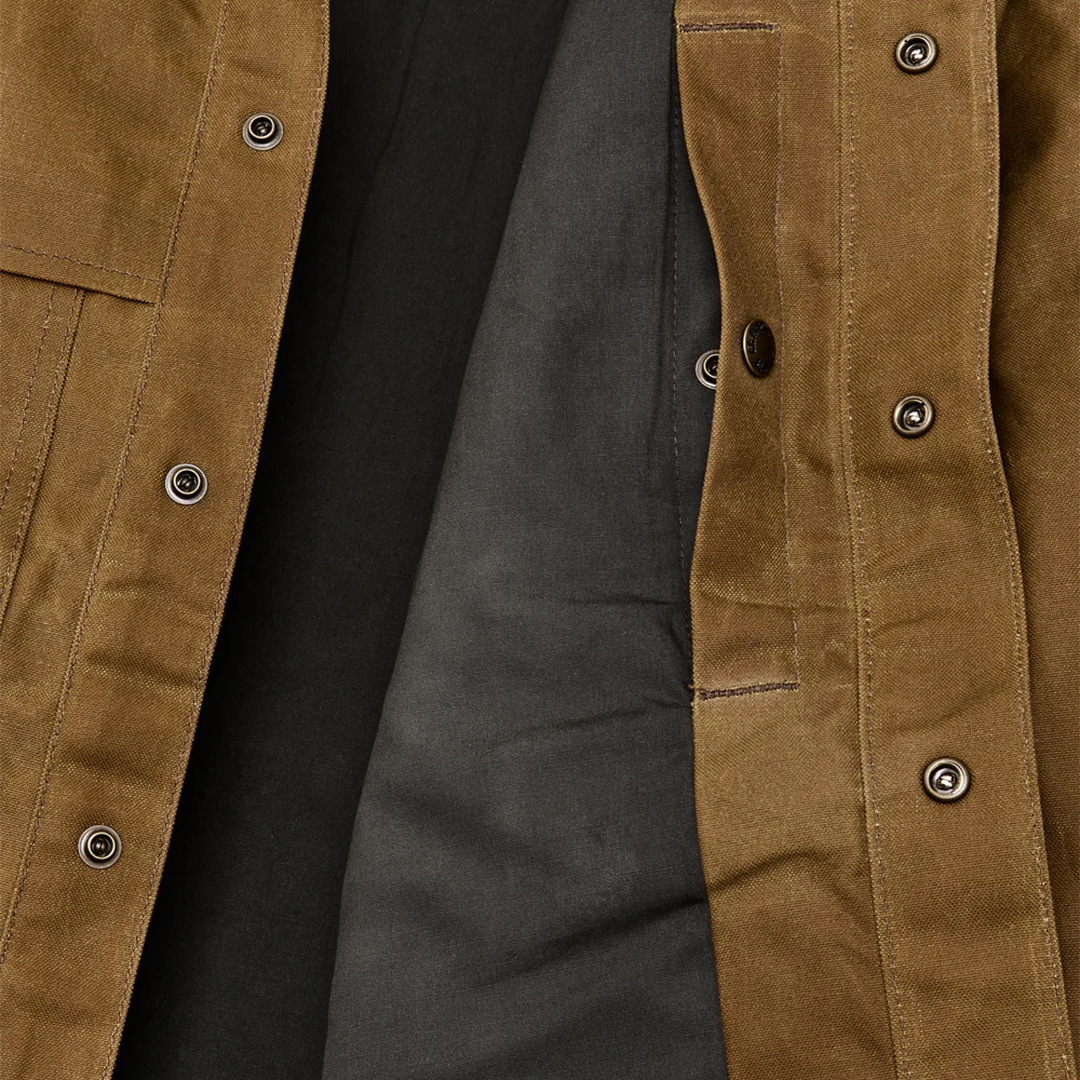 Lined Tin Cloth Cruiser Jacket - Dark Tan