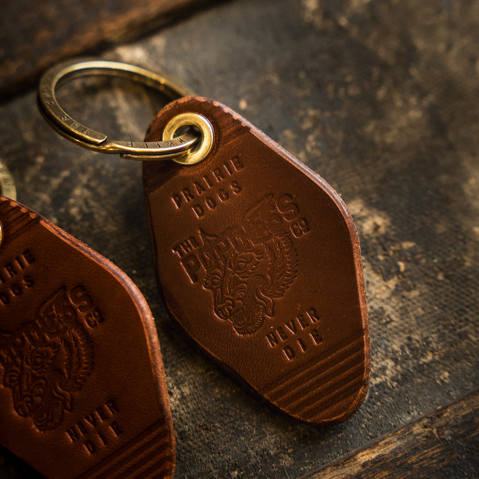 Leather Motel Keychain - Prairie Dog